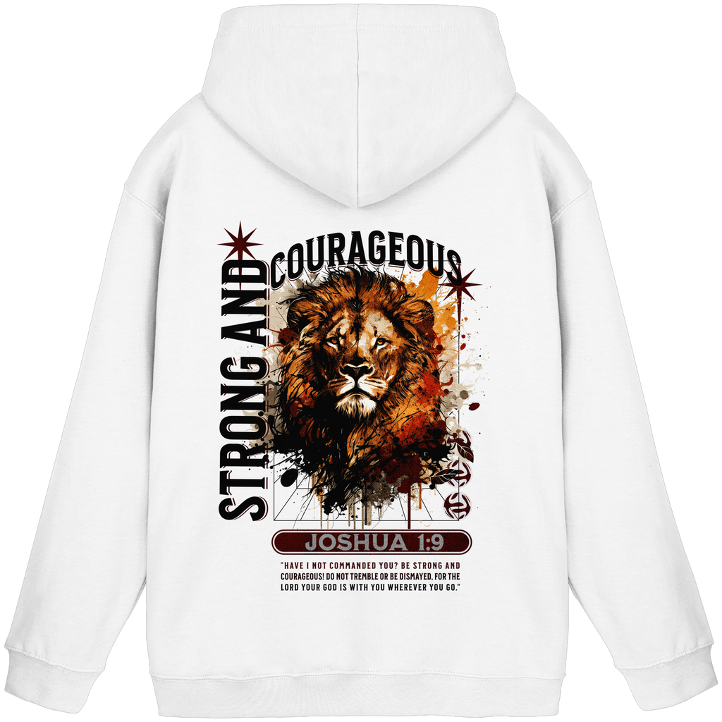 BE STRONG AND COURAGEOUS LION - Basic Unisex Hoodie