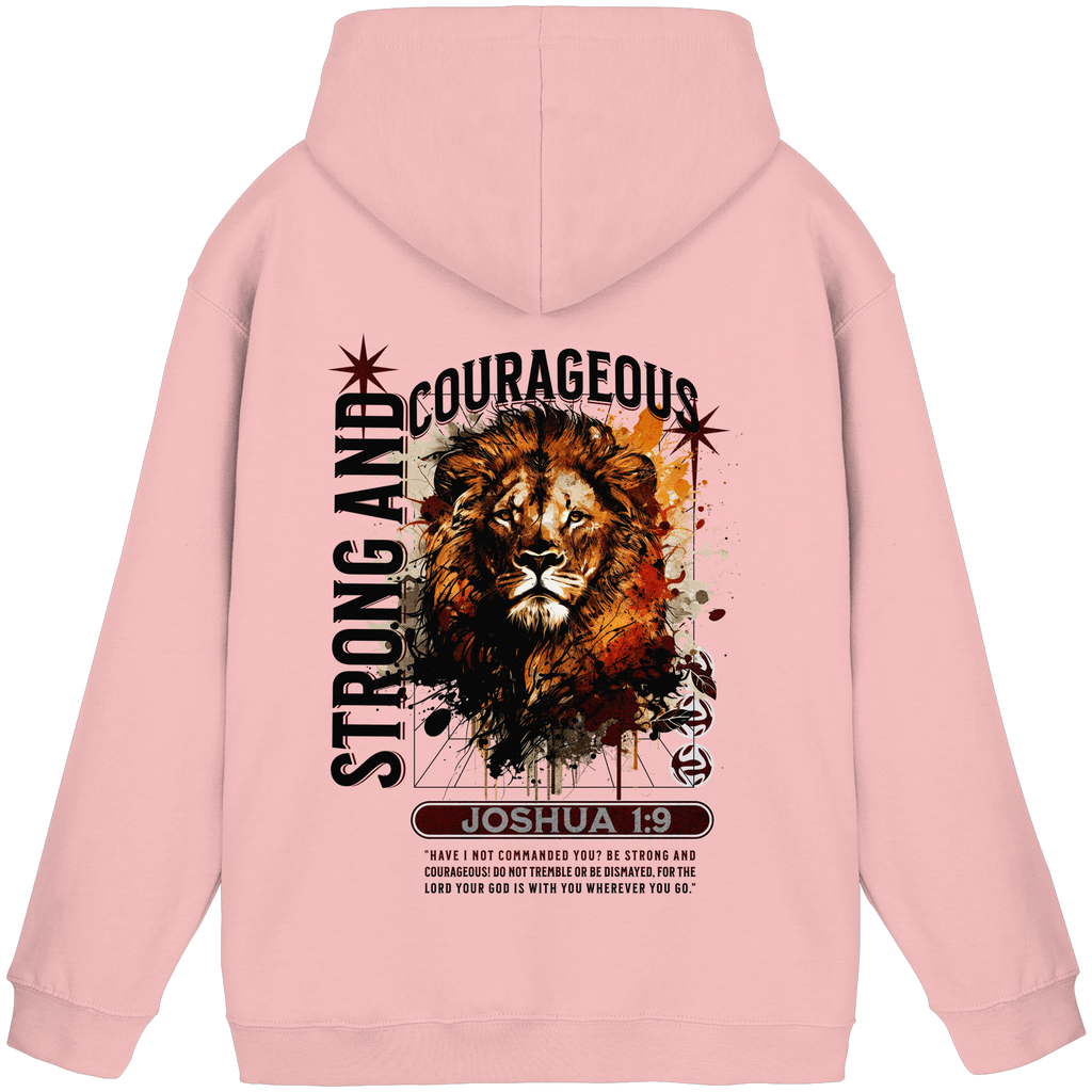 BE STRONG AND COURAGEOUS LION - Basic Unisex Hoodie