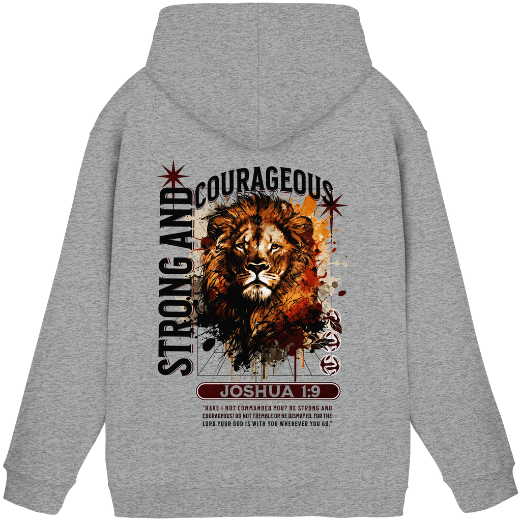 BE STRONG AND COURAGEOUS LION - Basic Unisex Hoodie
