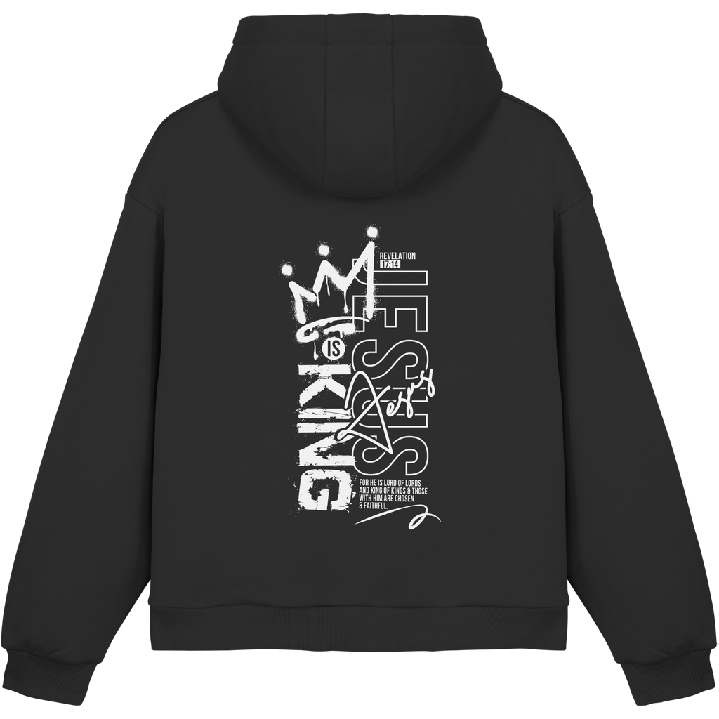 JESUS IS KING - Fluffy Boxcut Hoodie