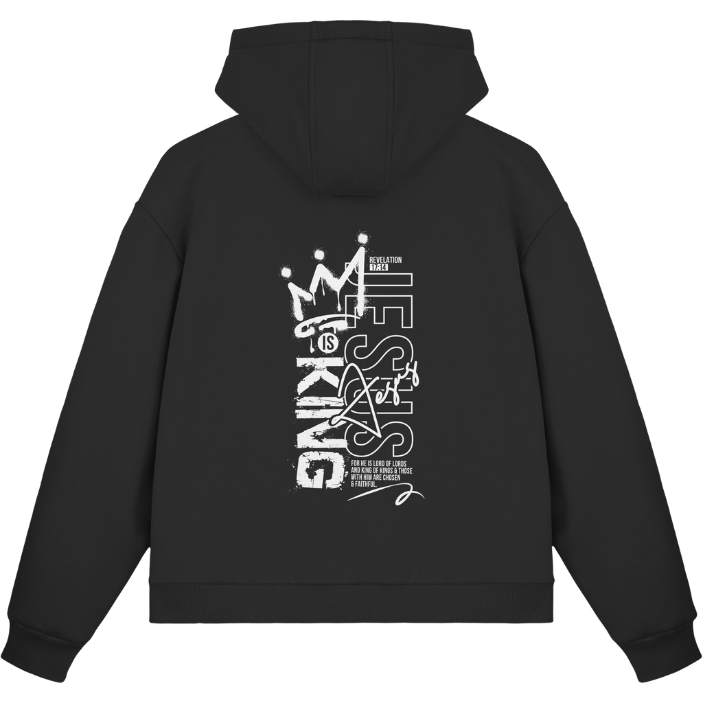 JESUS IS KING - Fluffy Boxcut Zipper