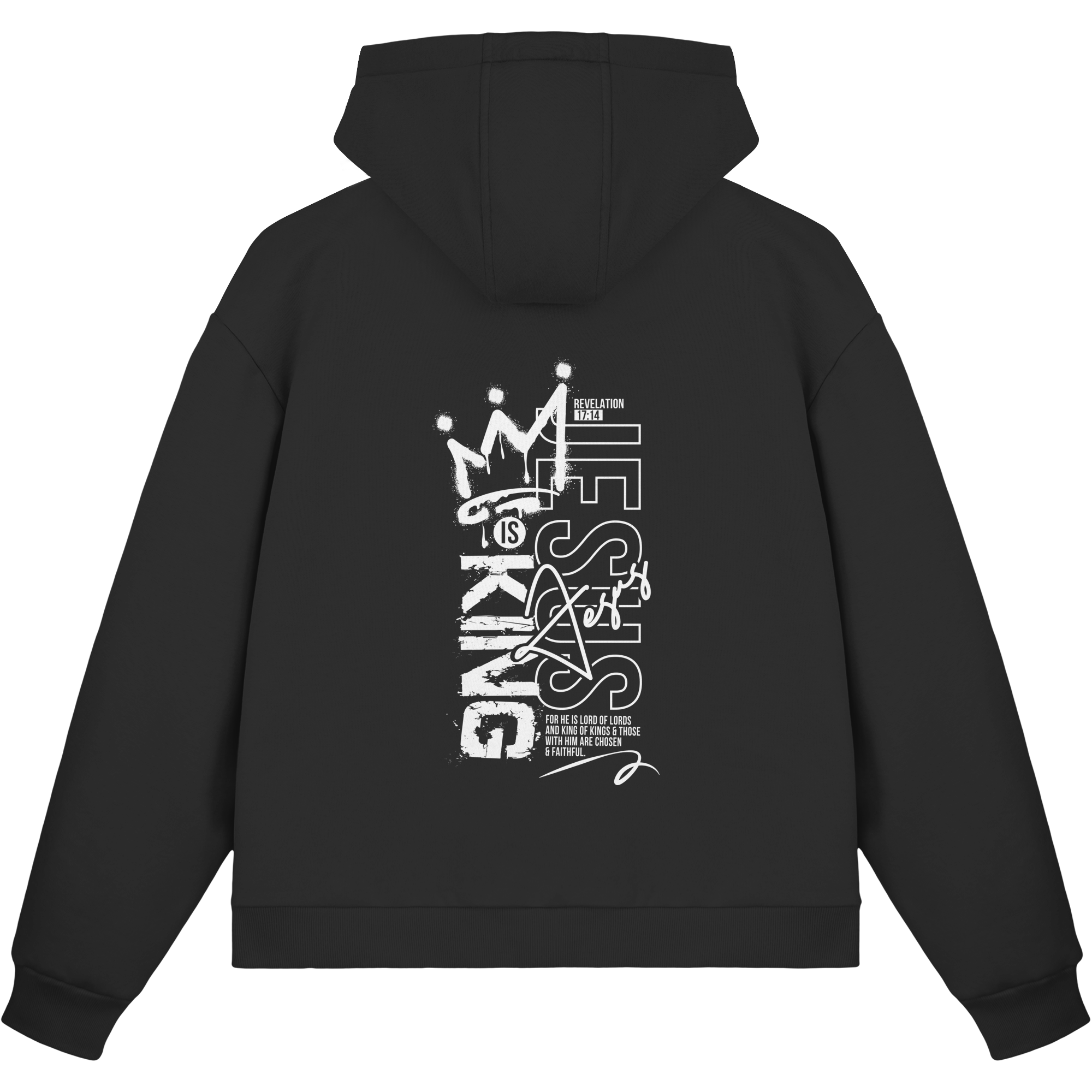 JESUS IS KING - Fluffy Boxcut Zipper