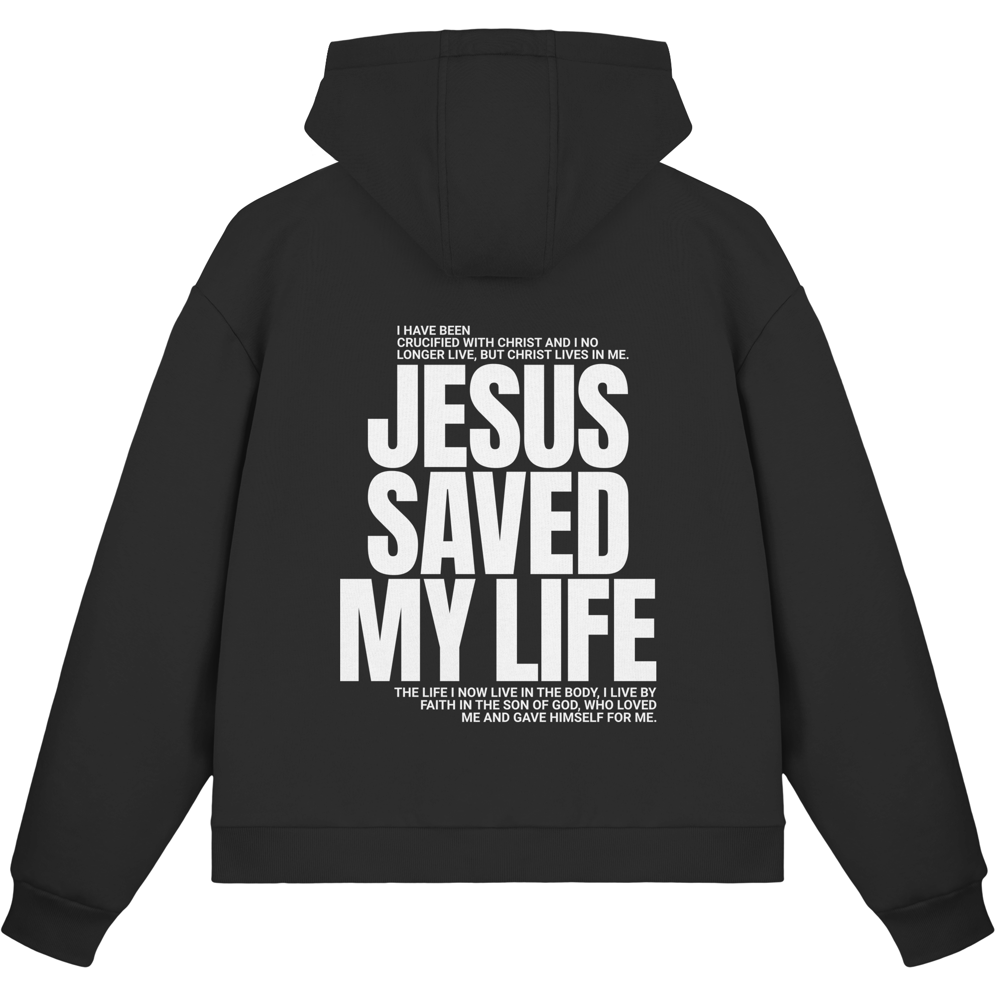 JESUS SAVED MY LIFE - Fluffy Boxcut Zipper