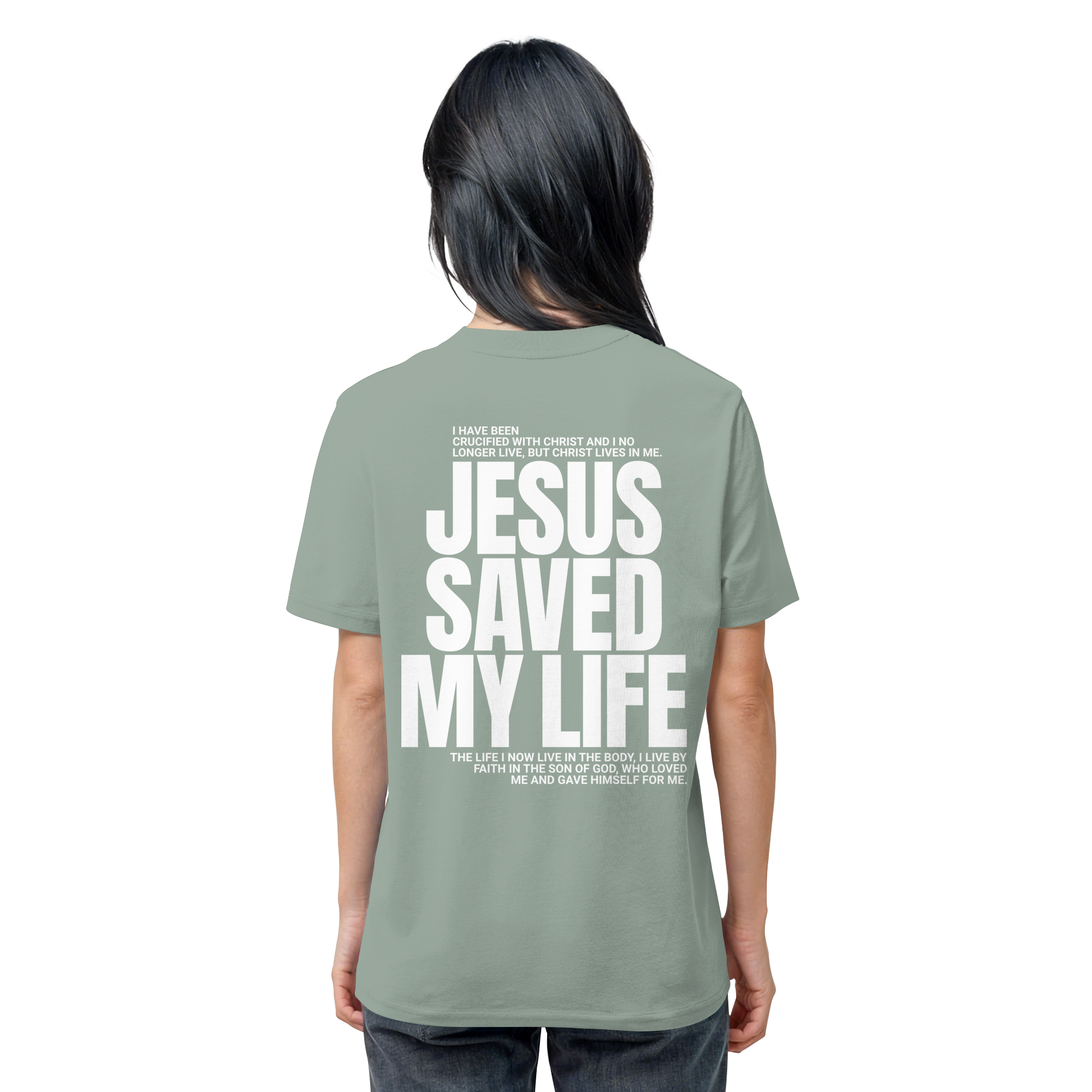 JESUS SAVED MY LIFE - T-Shirt Bio Baumwolle