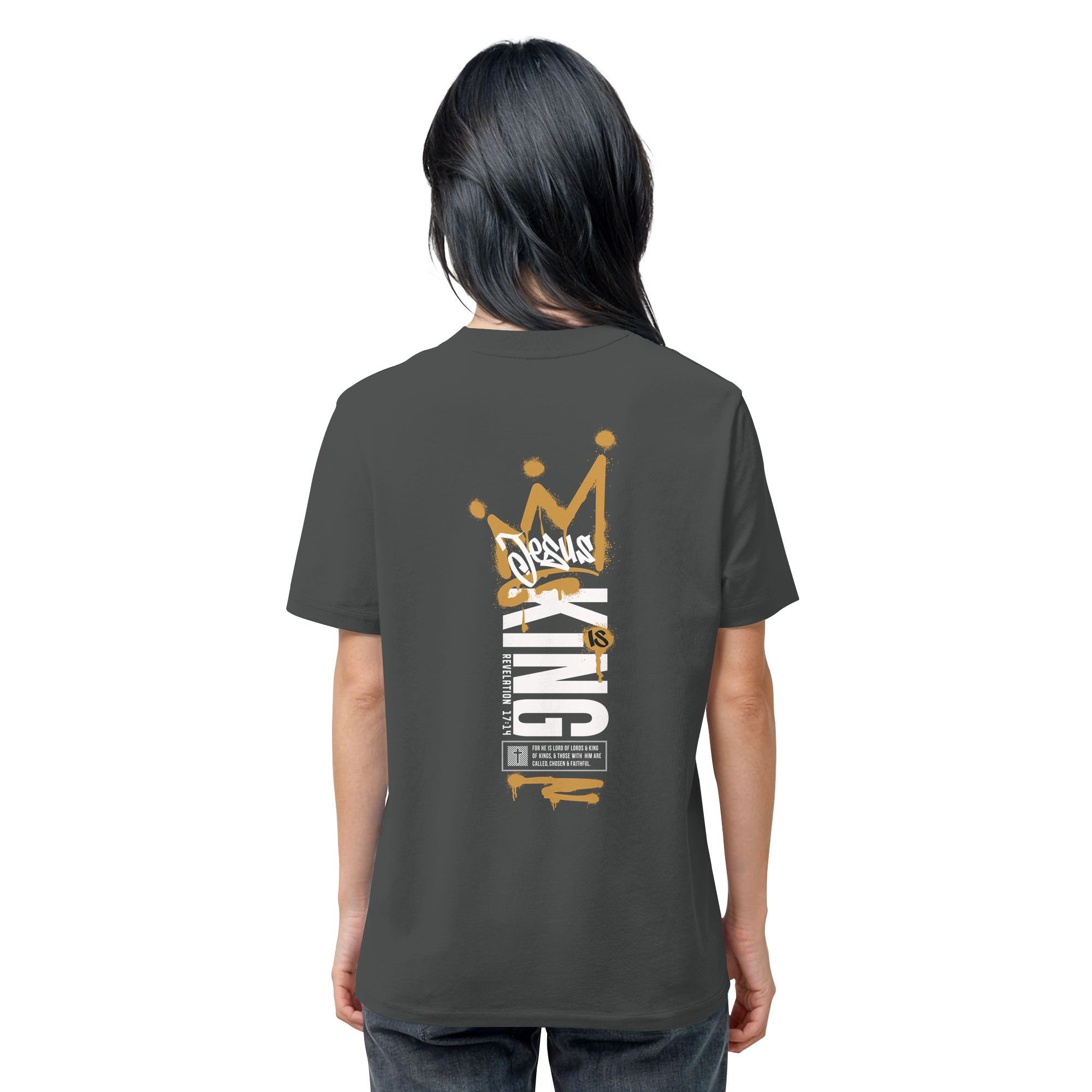 JESUS IS KING - T-Shirt Bio Baumwolle