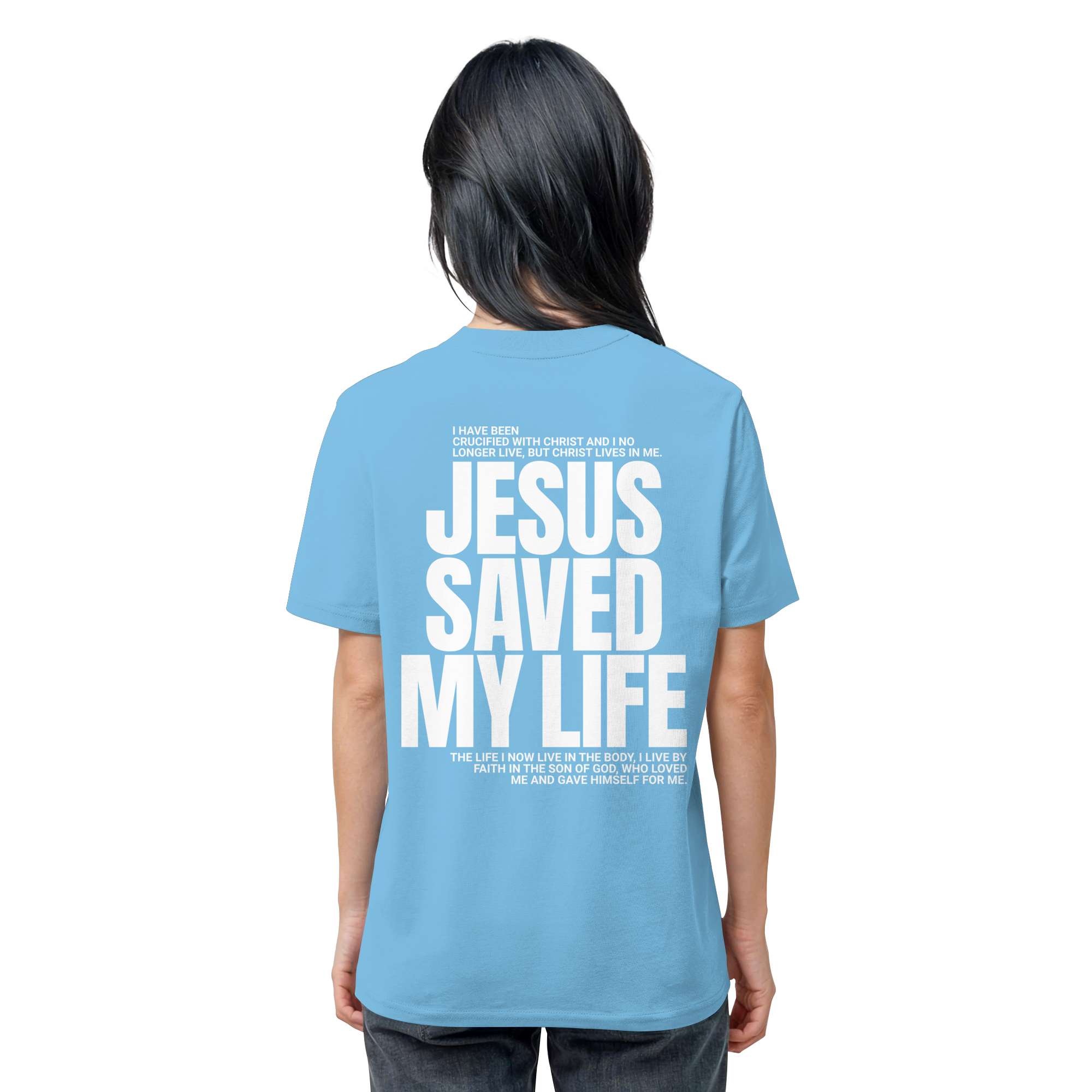 JESUS SAVED MY LIFE - T-Shirt Bio Baumwolle