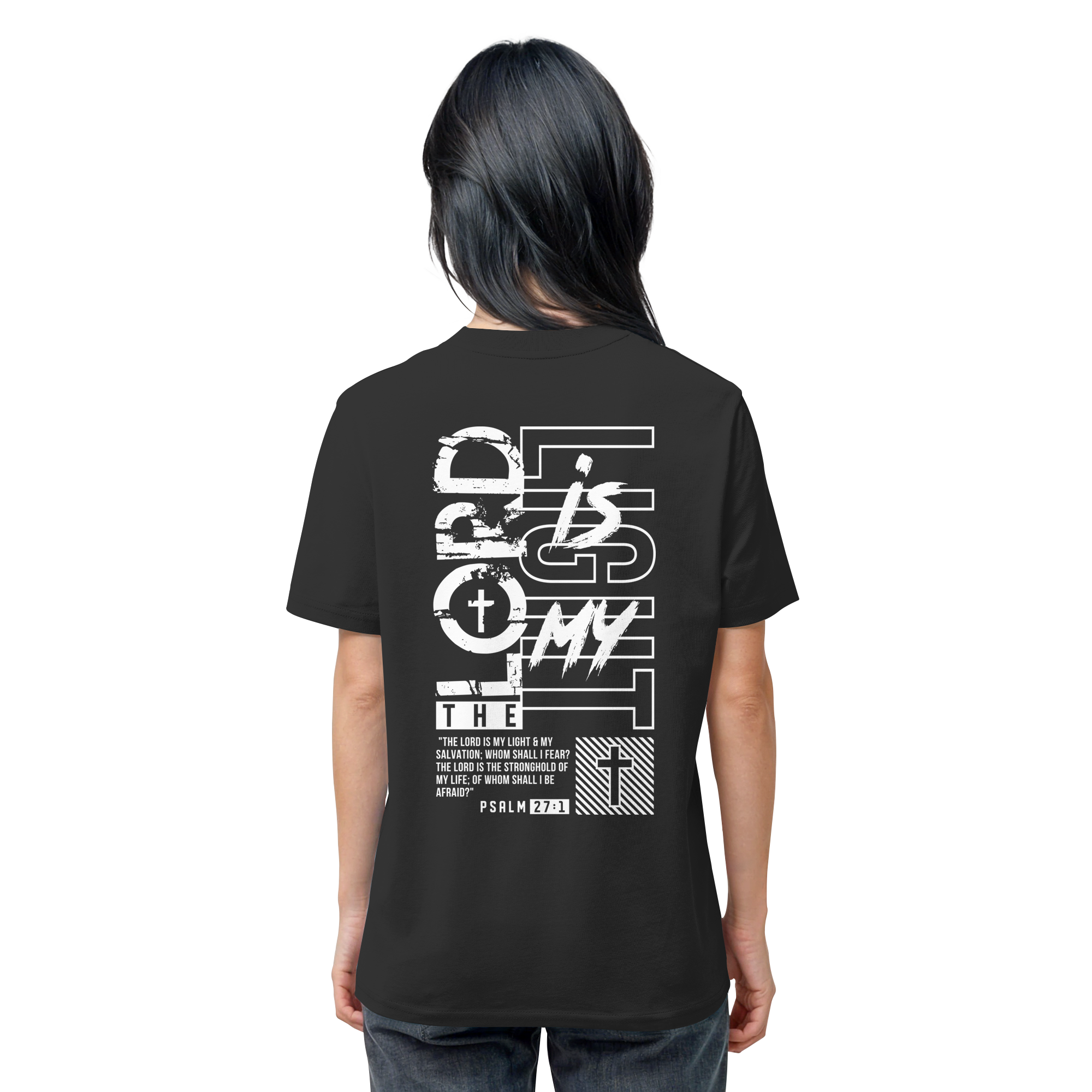 THE LORD IS MY LIGHT - T-Shirt Bio Baumwolle