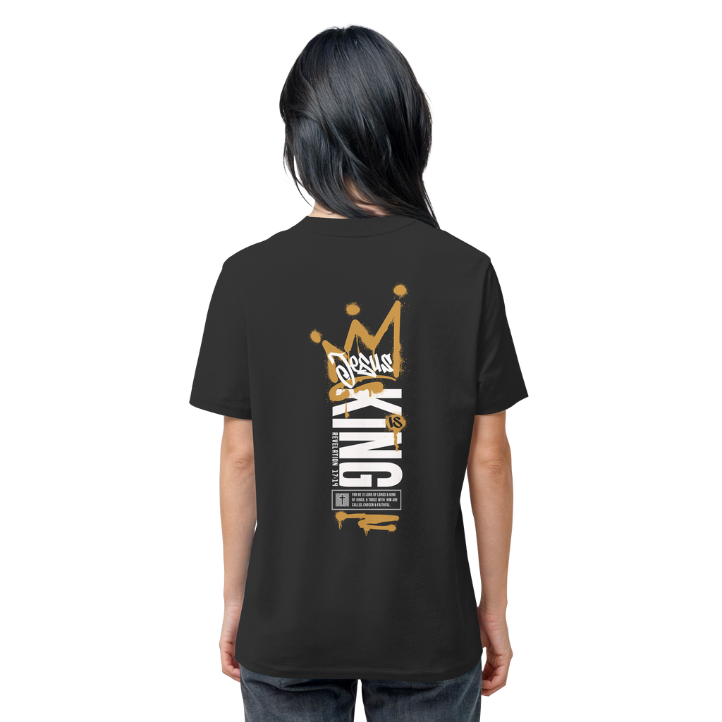 JESUS IS KING - T-Shirt Bio Baumwolle