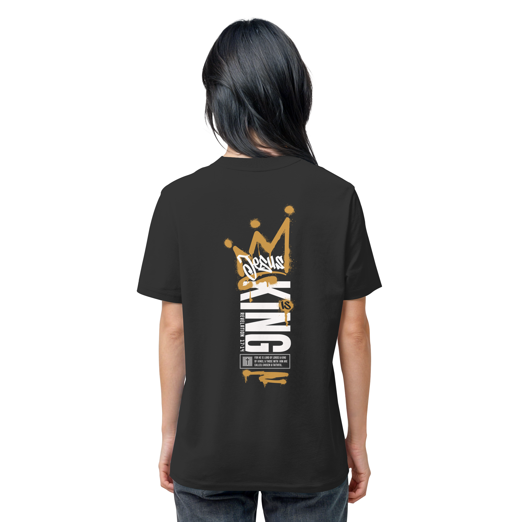 JESUS IS KING - T-Shirt Bio Baumwolle