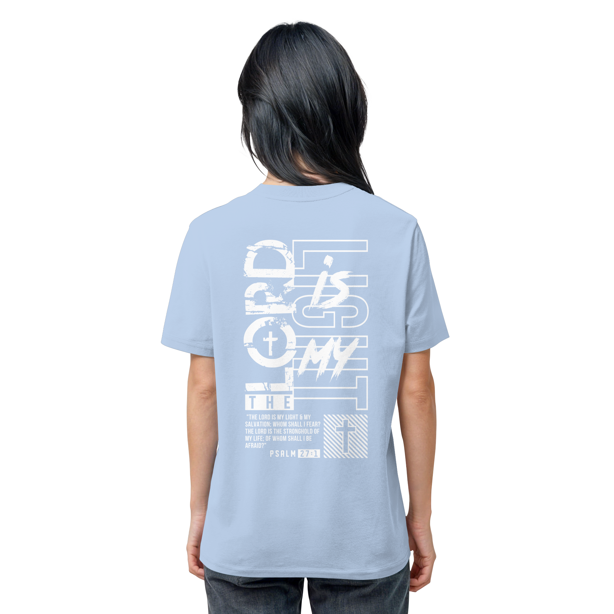 THE LORD IS MY LIGHT - T-Shirt Bio Baumwolle