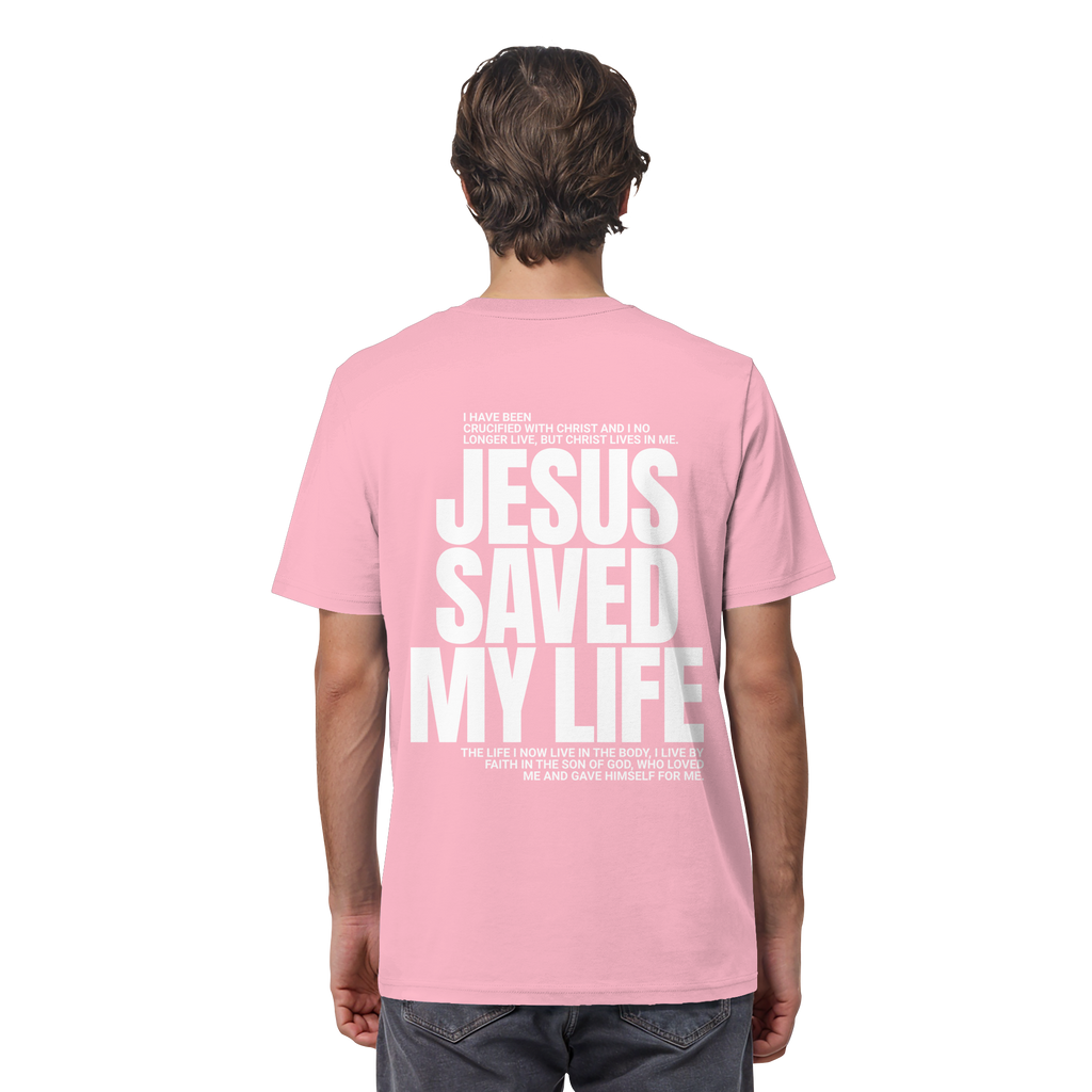 JESUS SAVED MY LIFE - T-Shirt Bio Baumwolle