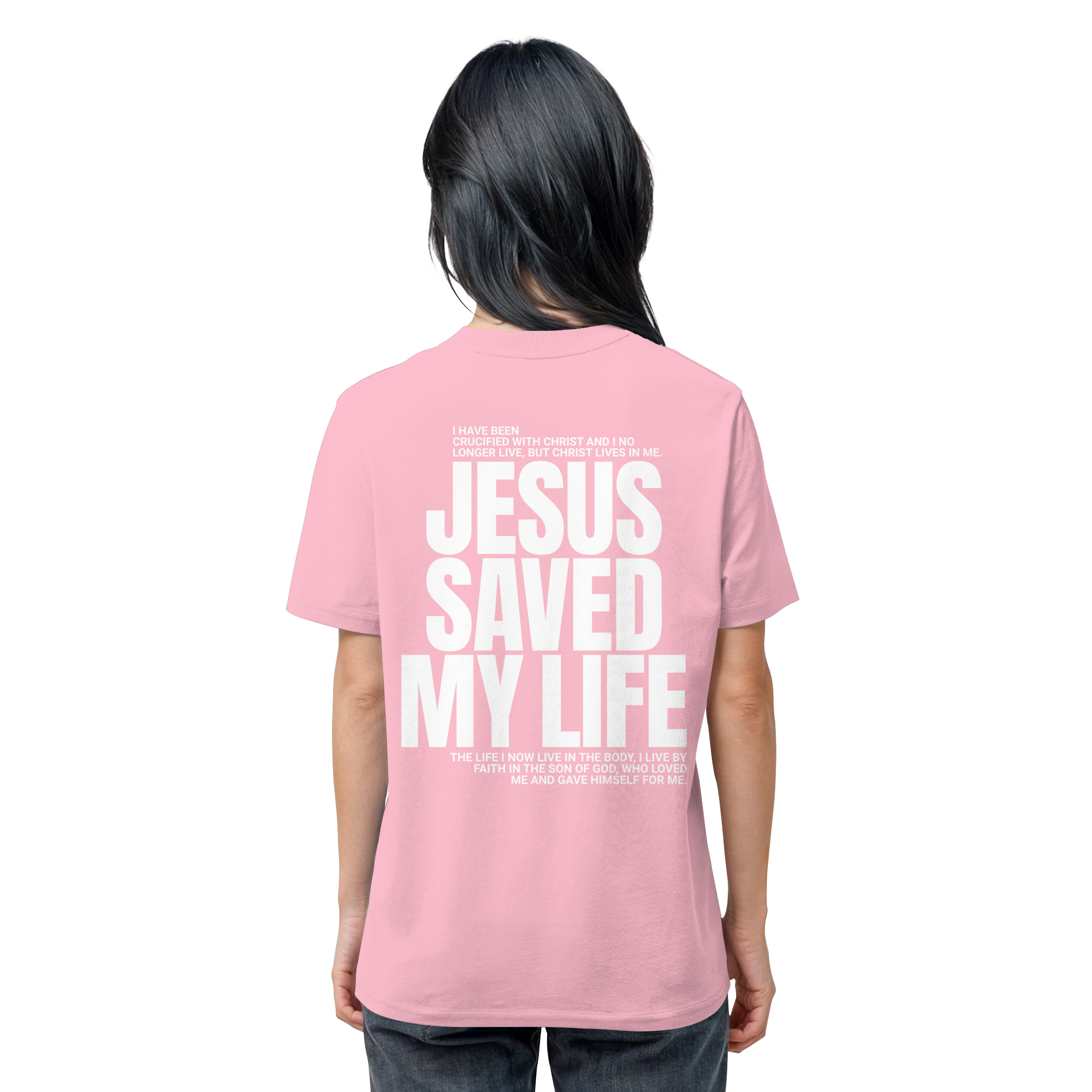 JESUS SAVED MY LIFE - T-Shirt Bio Baumwolle