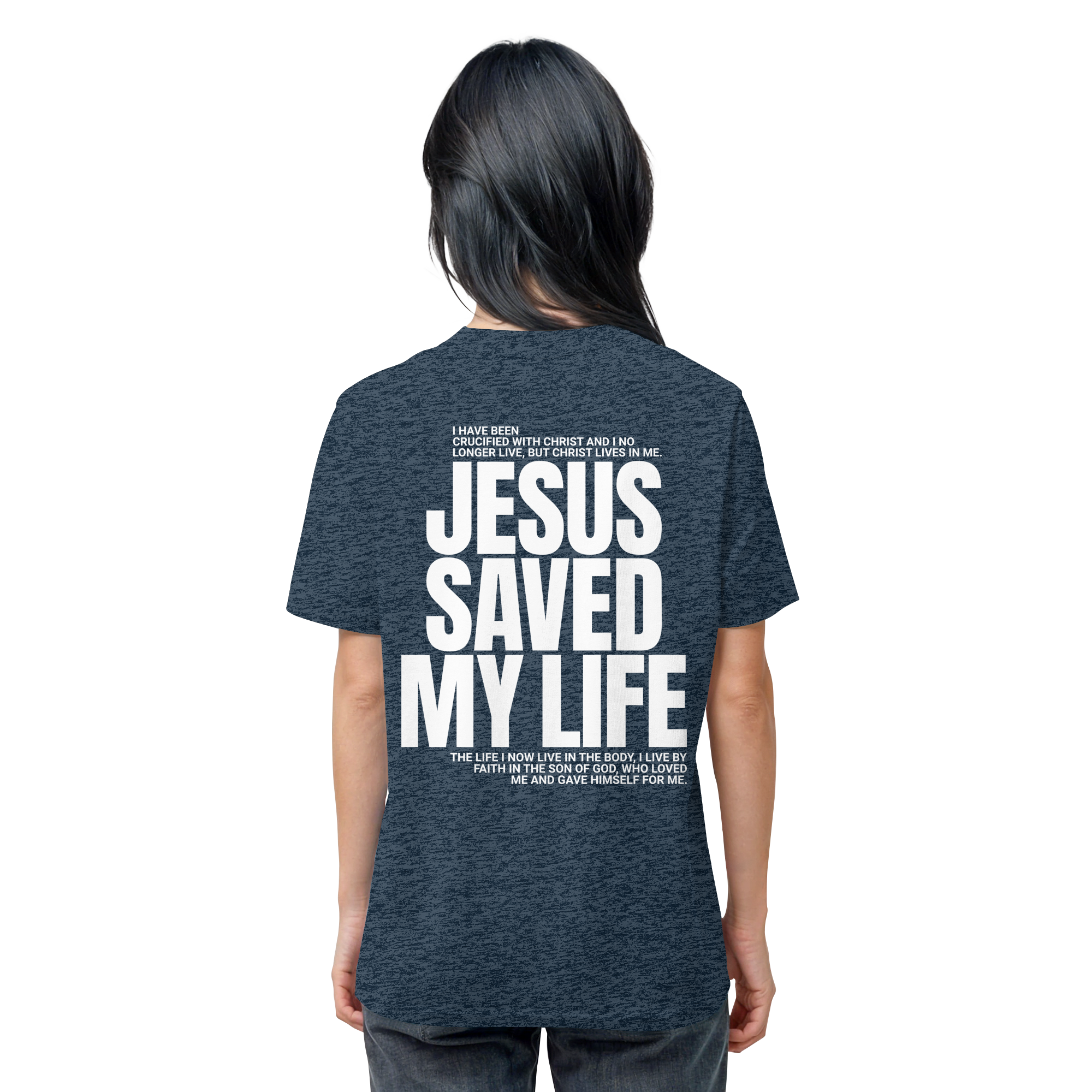 JESUS SAVED MY LIFE - T-Shirt Bio Baumwolle