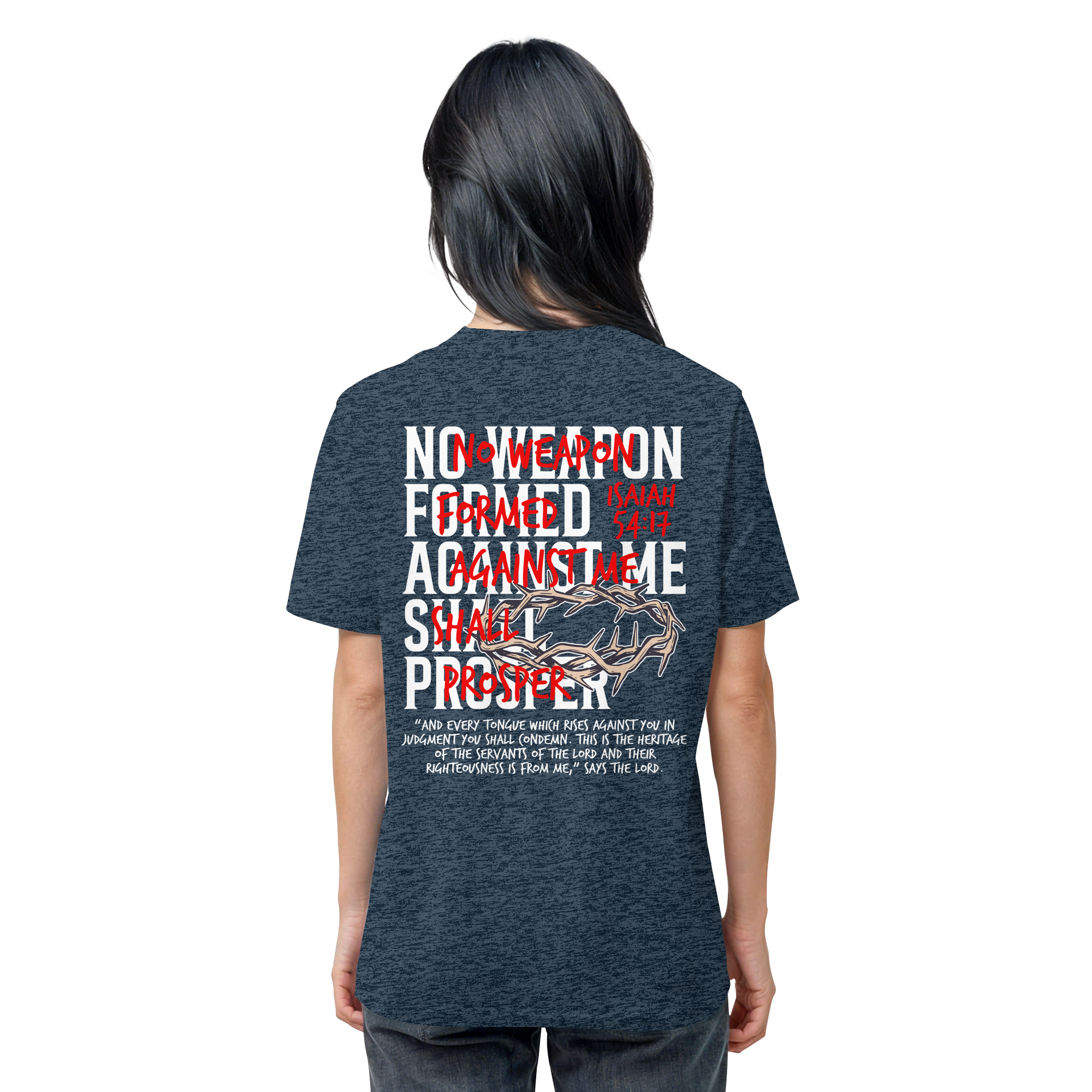 NO WEAPON SHALL PROSPER - Organic Shirt