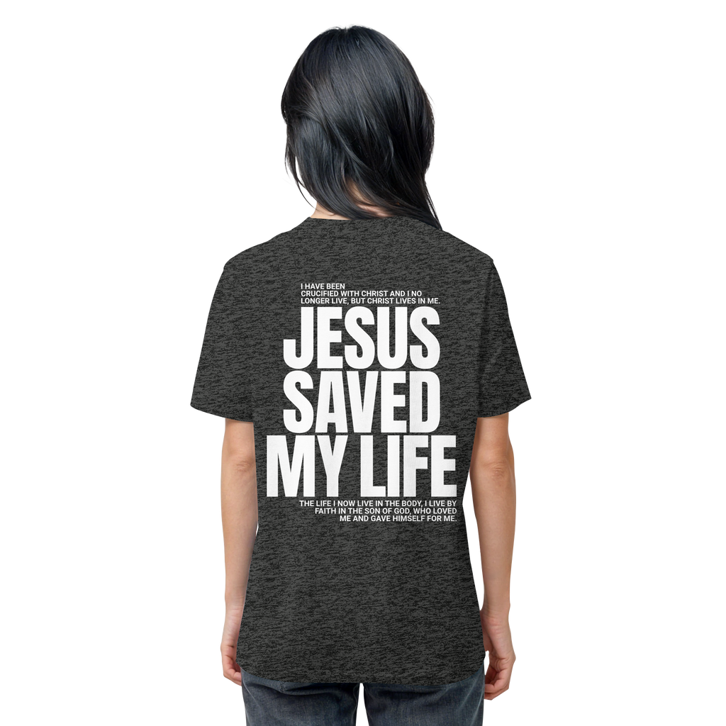 JESUS SAVED MY LIFE - T-Shirt Bio Baumwolle