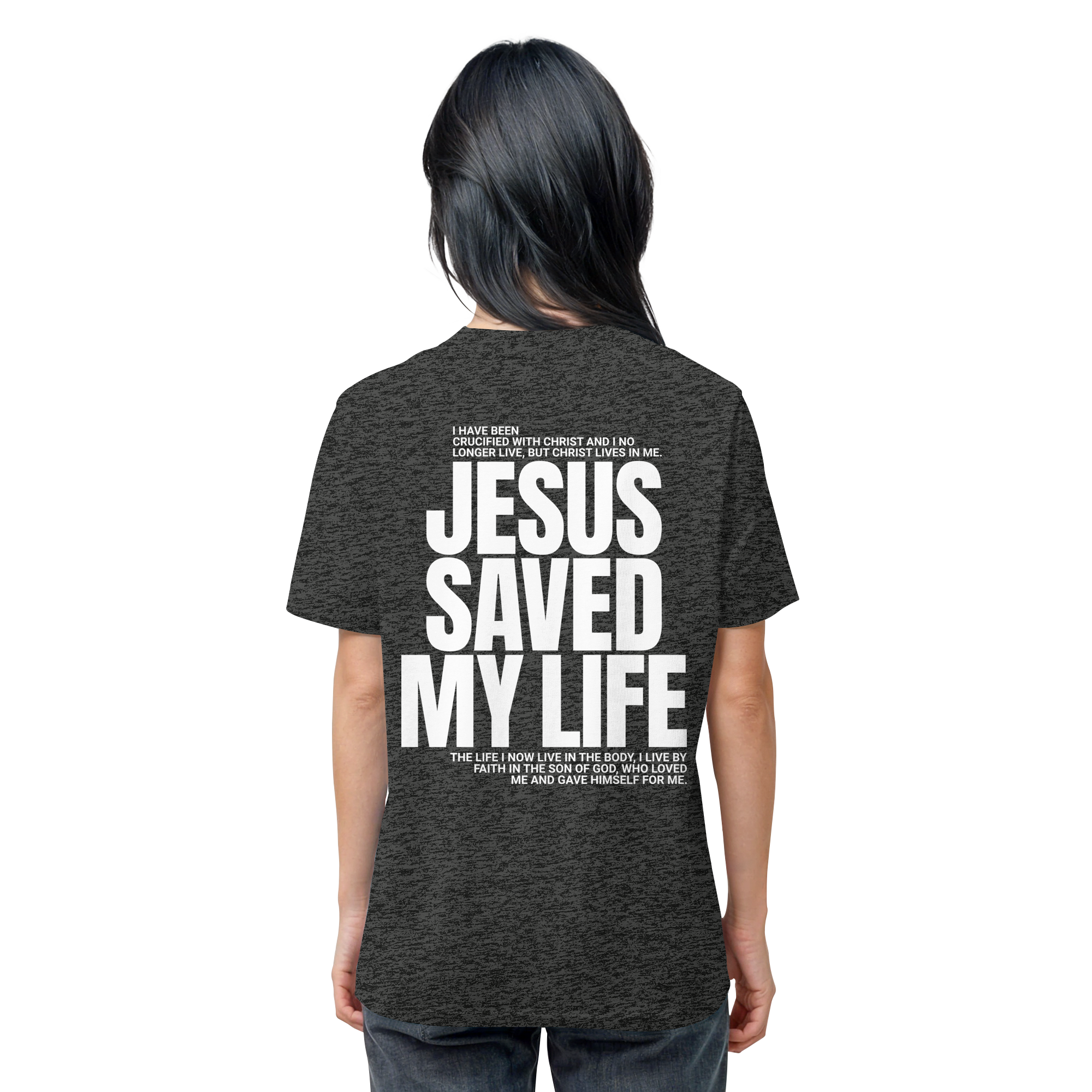 JESUS SAVED MY LIFE - T-Shirt Bio Baumwolle