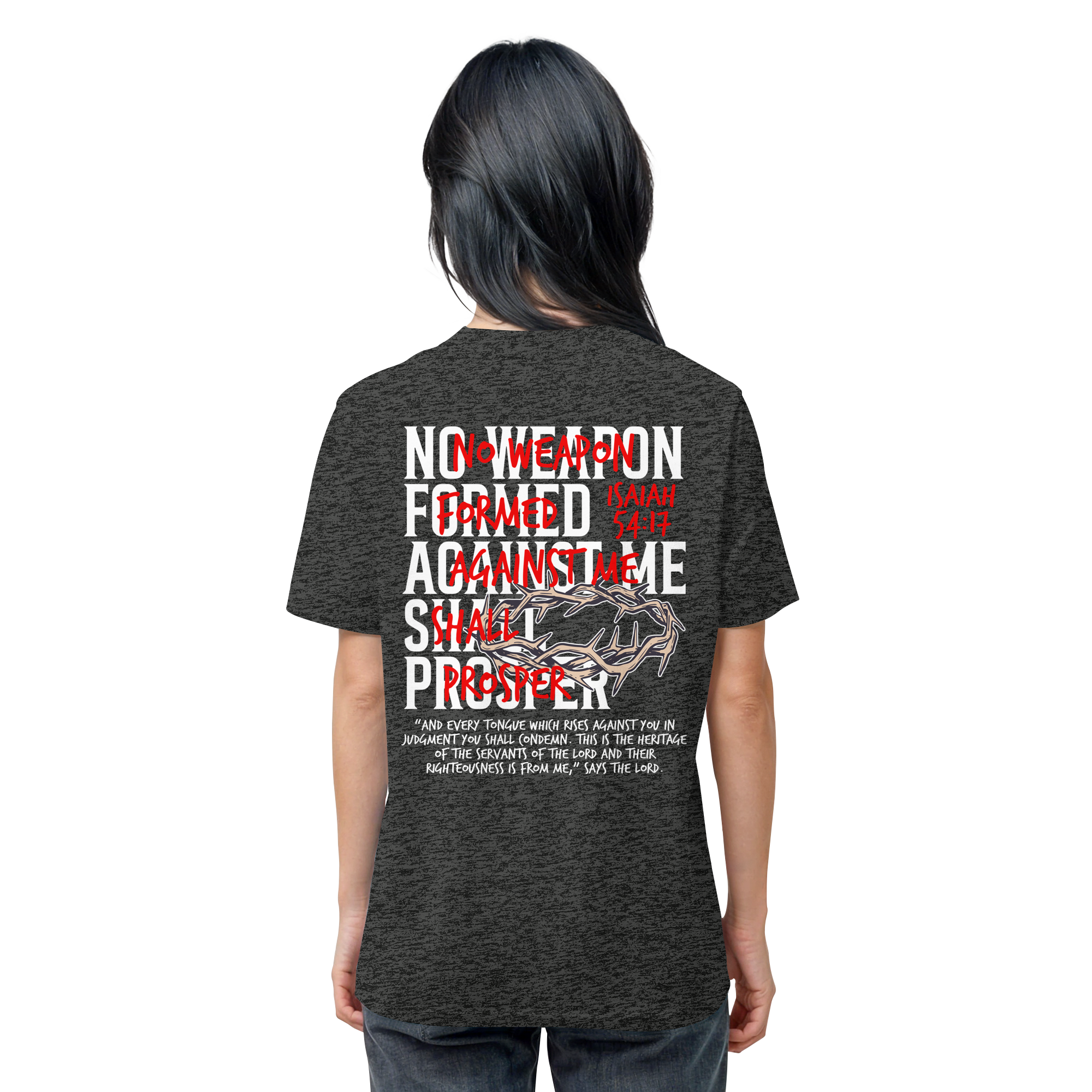 NO WEAPON SHALL PROSPER - Organic Shirt