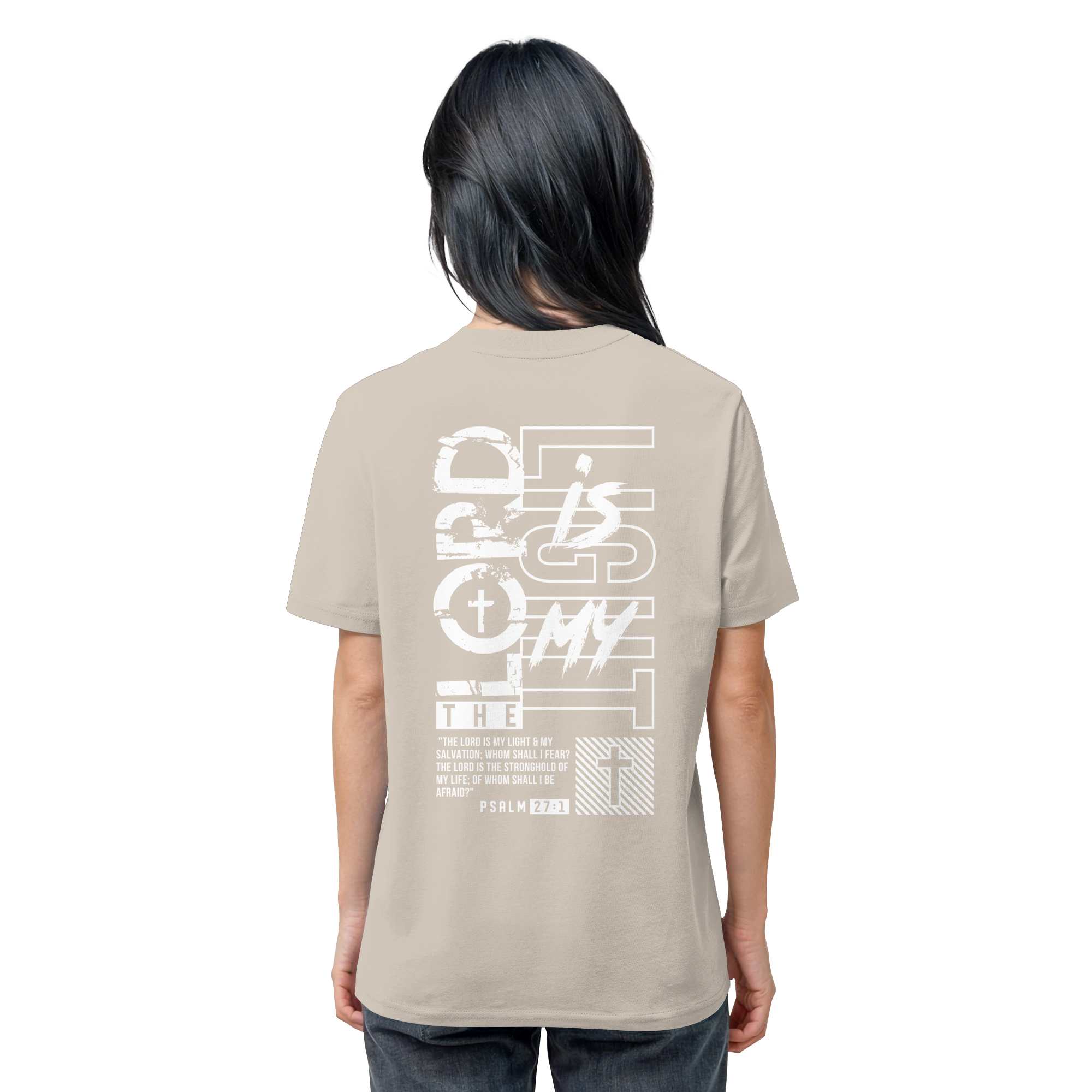THE LORD IS MY LIGHT - T-Shirt Bio Baumwolle