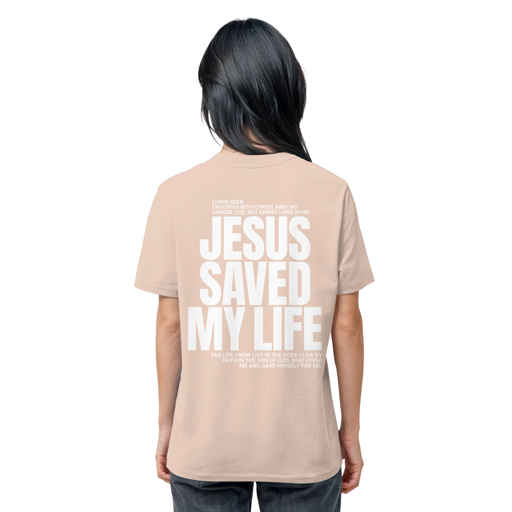 JESUS SAVED MY LIFE - T-Shirt Bio Baumwolle