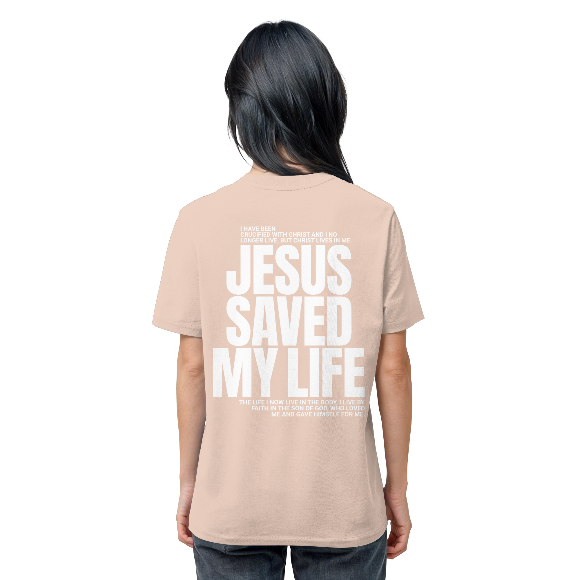 JESUS SAVED MY LIFE - T-Shirt Bio Baumwolle