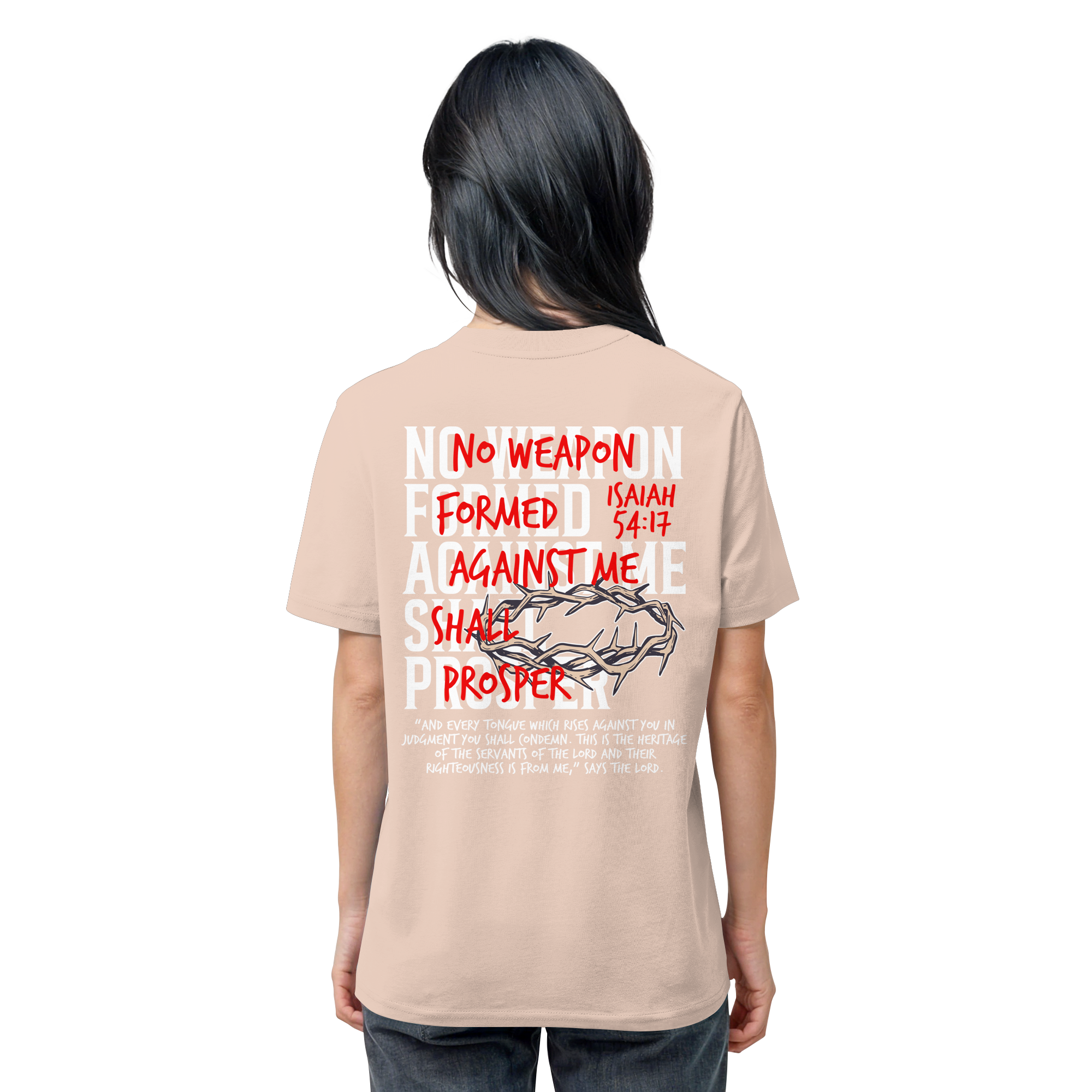 NO WEAPON SHALL PROSPER - Organic Shirt