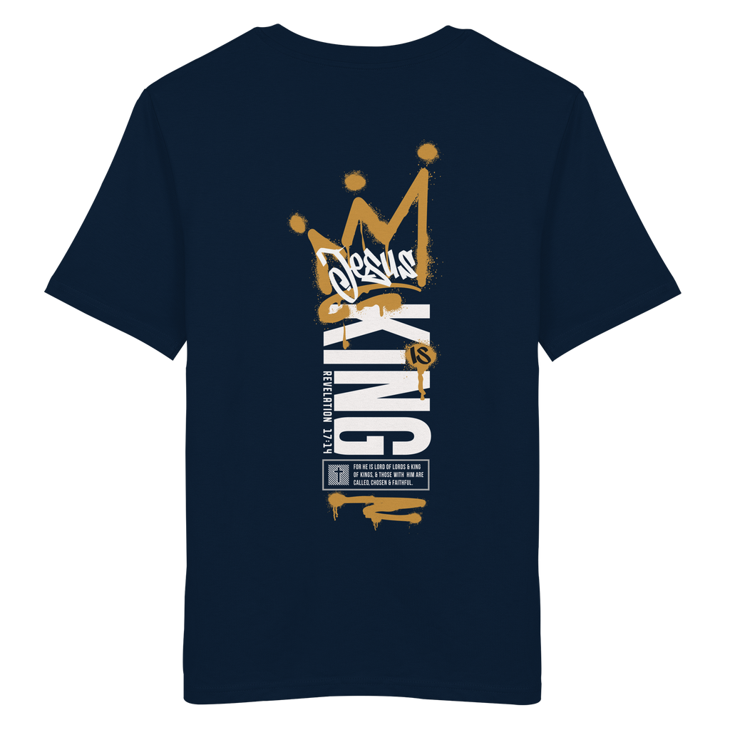 JESUS IS KING - T-Shirt Bio Baumwolle