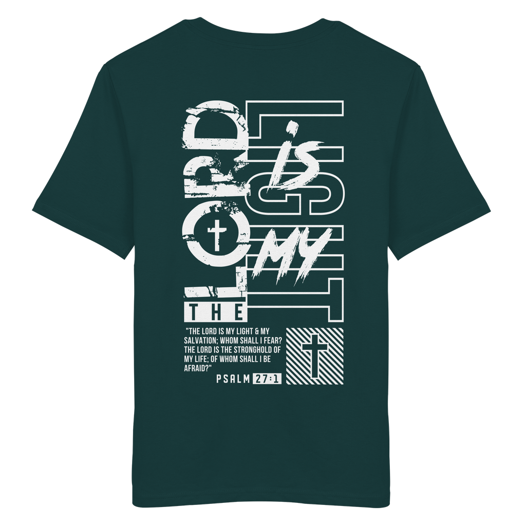 THE LORD IS MY LIGHT - T-Shirt Bio Baumwolle