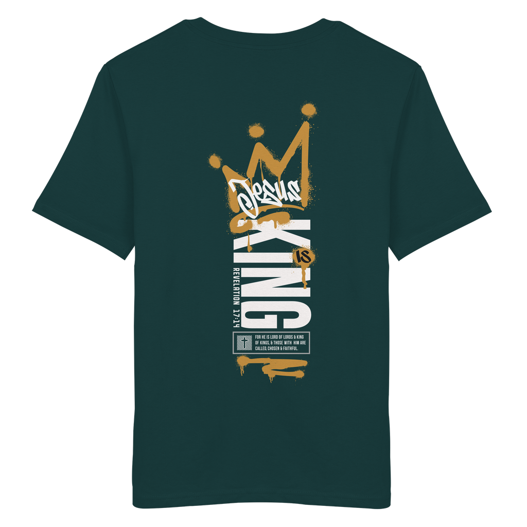 JESUS IS KING - T-Shirt Bio Baumwolle