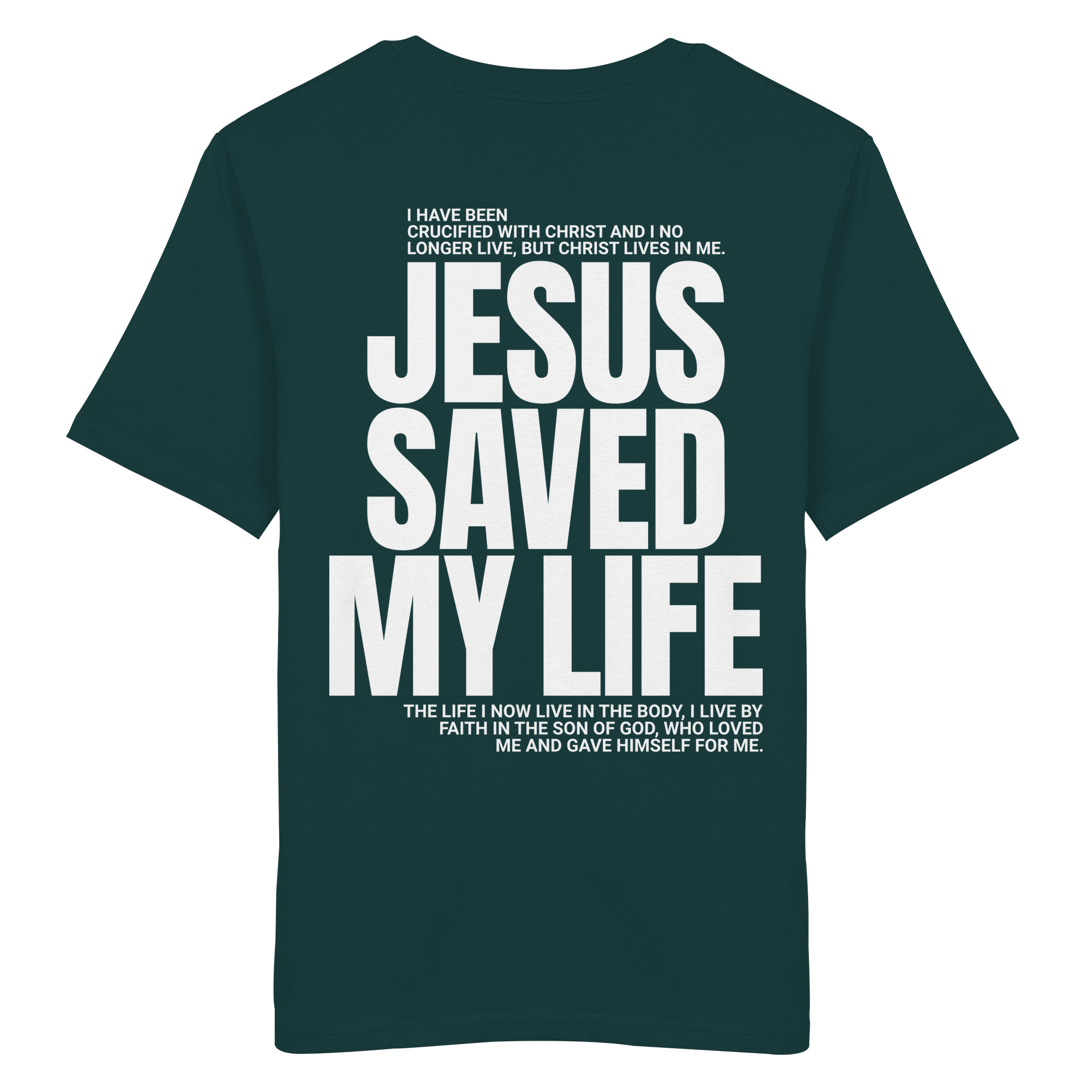 JESUS SAVED MY LIFE - T-Shirt Bio Baumwolle