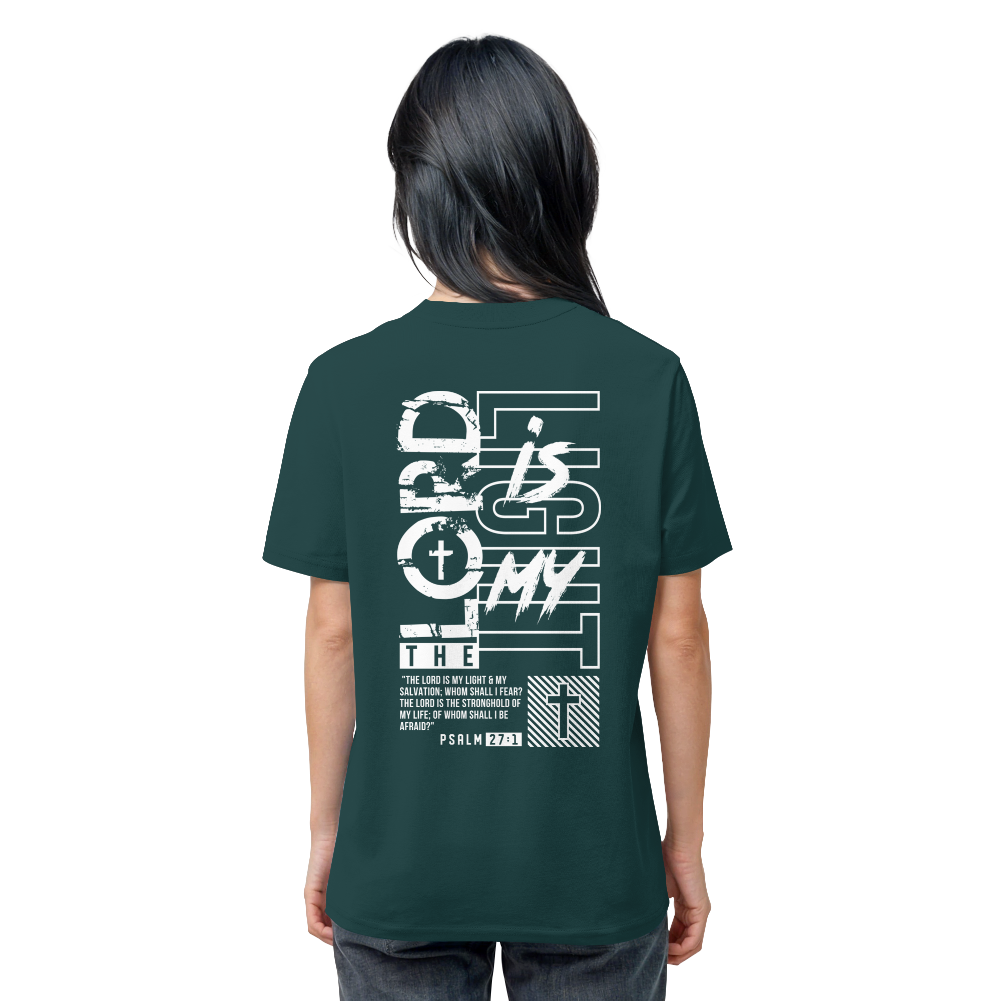 THE LORD IS MY LIGHT - T-Shirt Bio Baumwolle