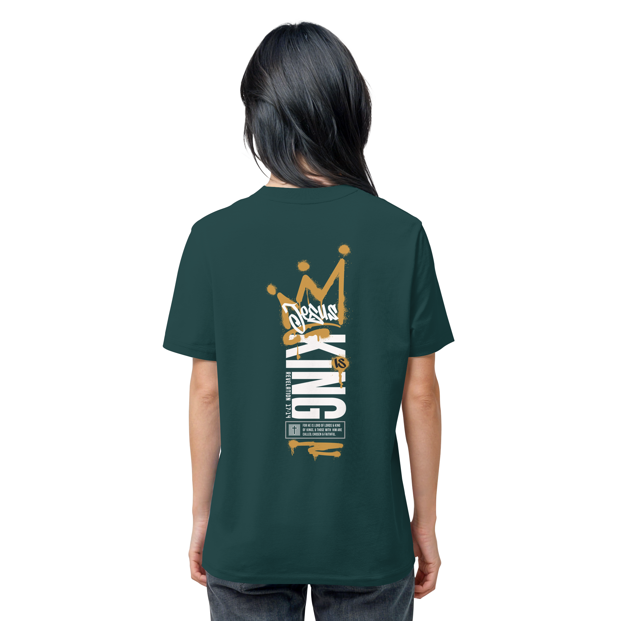 JESUS IS KING - T-Shirt Bio Baumwolle