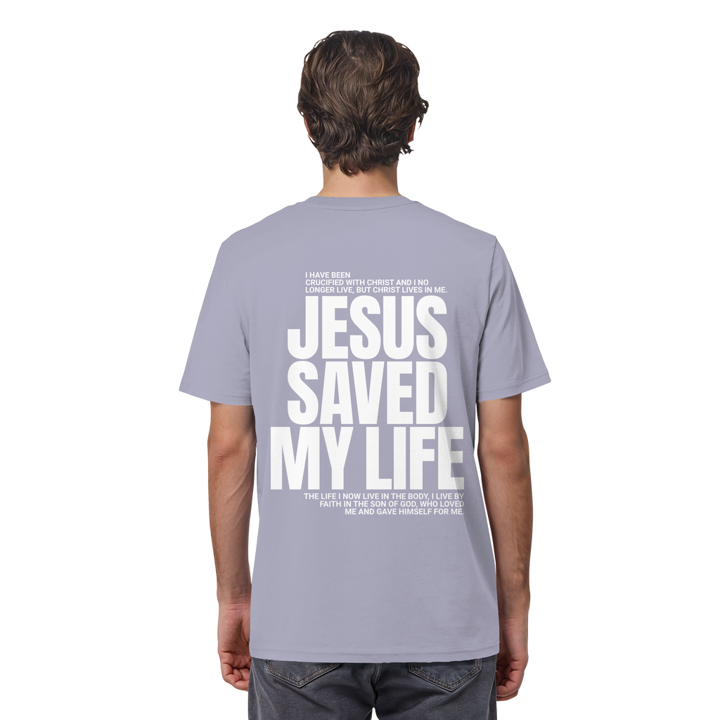 JESUS SAVED MY LIFE - T-Shirt Bio Baumwolle