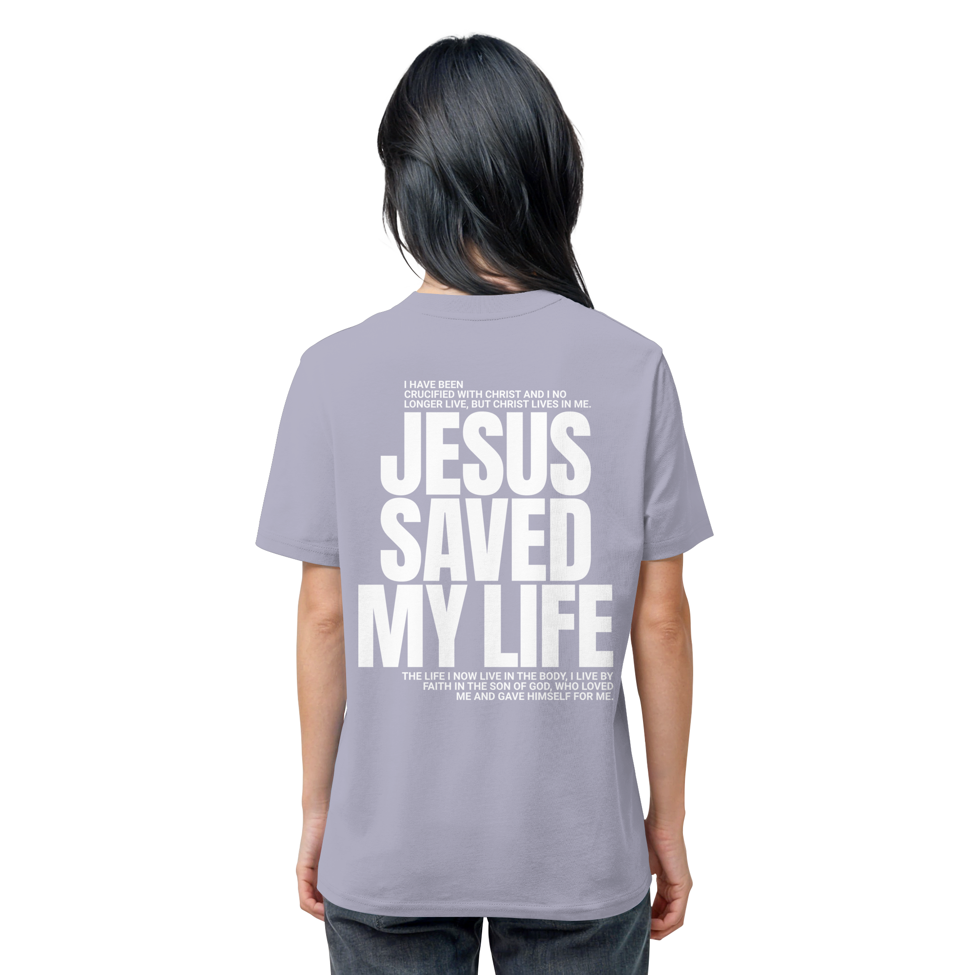 JESUS SAVED MY LIFE - T-Shirt Bio Baumwolle