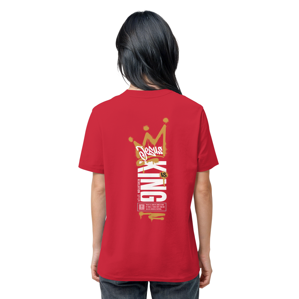 JESUS IS KING - T-Shirt Bio Baumwolle