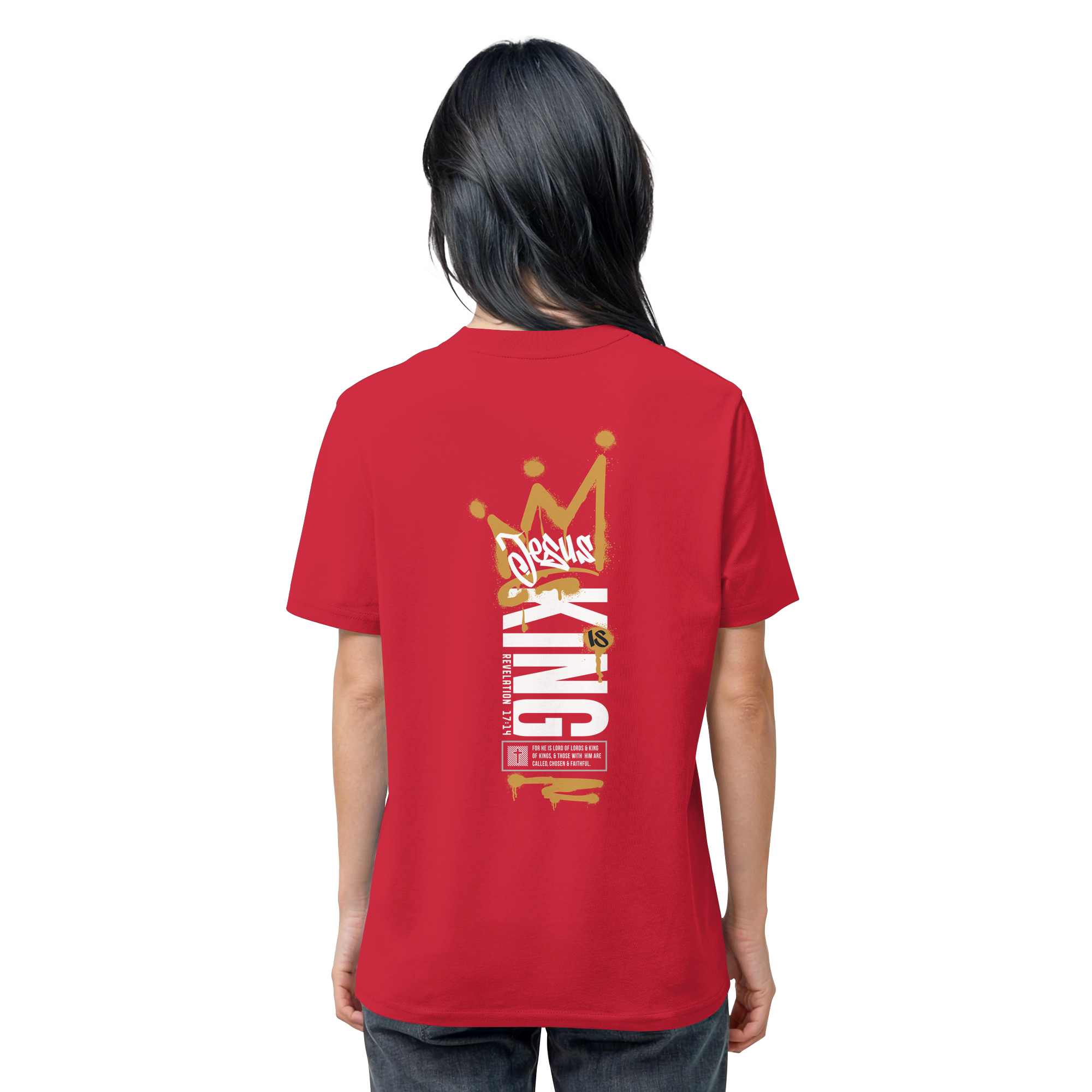 JESUS IS KING - T-Shirt Bio Baumwolle