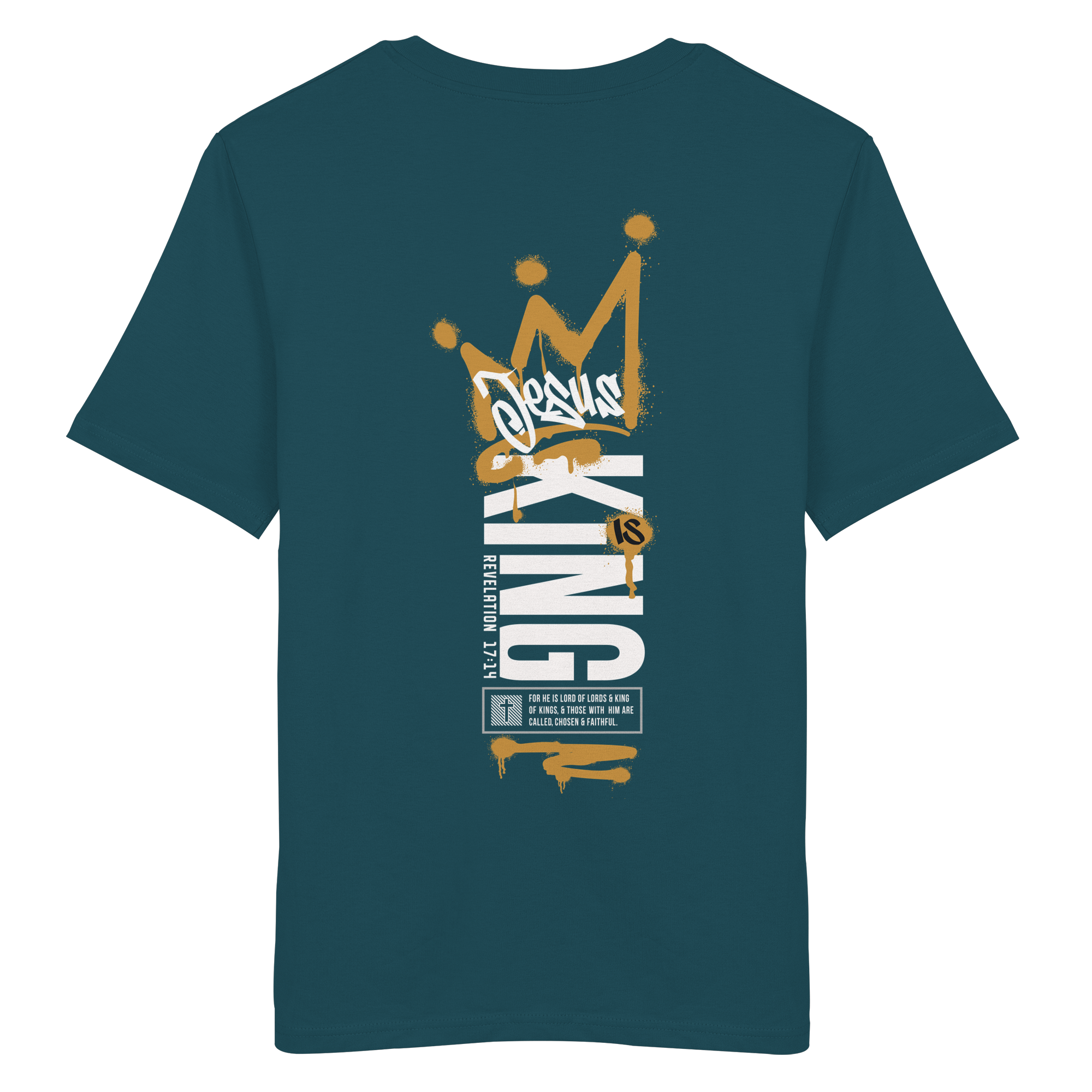 JESUS IS KING - T-Shirt Bio Baumwolle