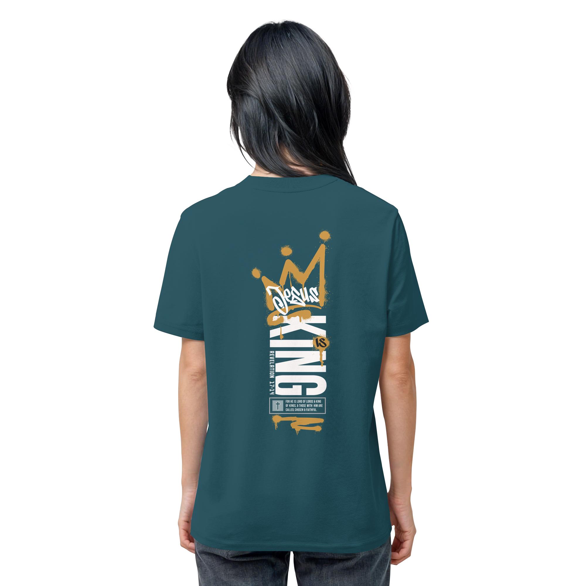 JESUS IS KING - T-Shirt Bio Baumwolle