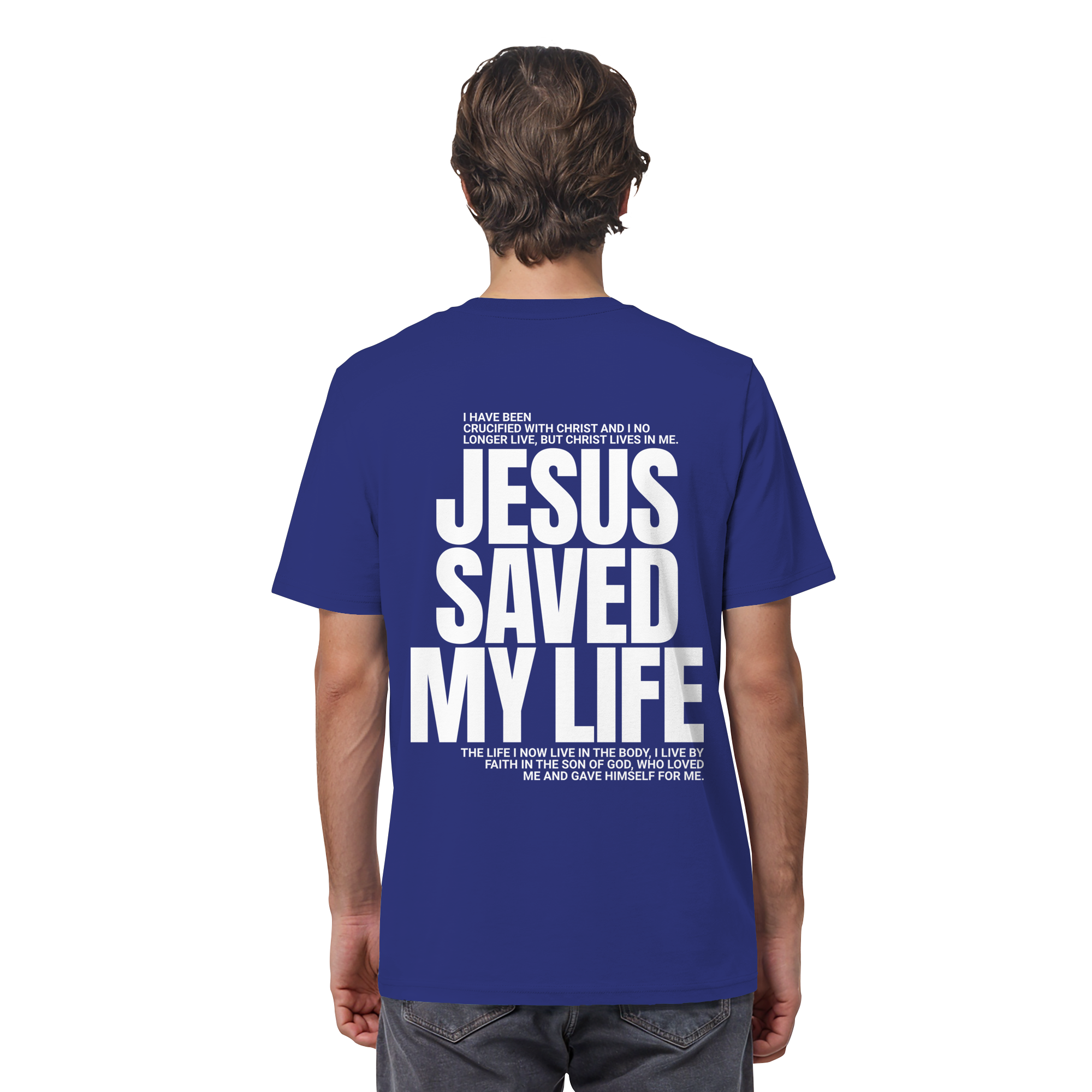 JESUS SAVED MY LIFE - T-Shirt Bio Baumwolle