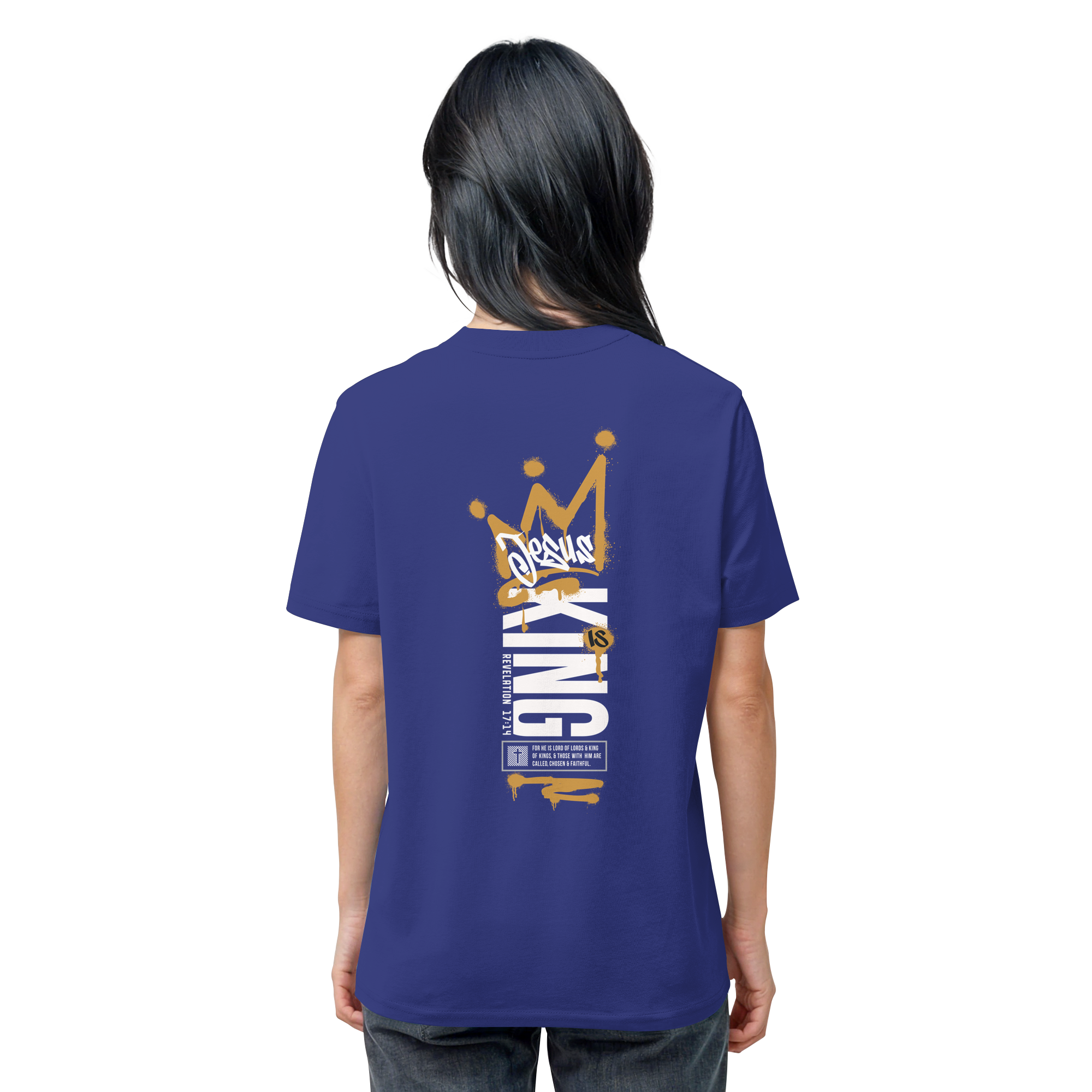 JESUS IS KING - T-Shirt Bio Baumwolle