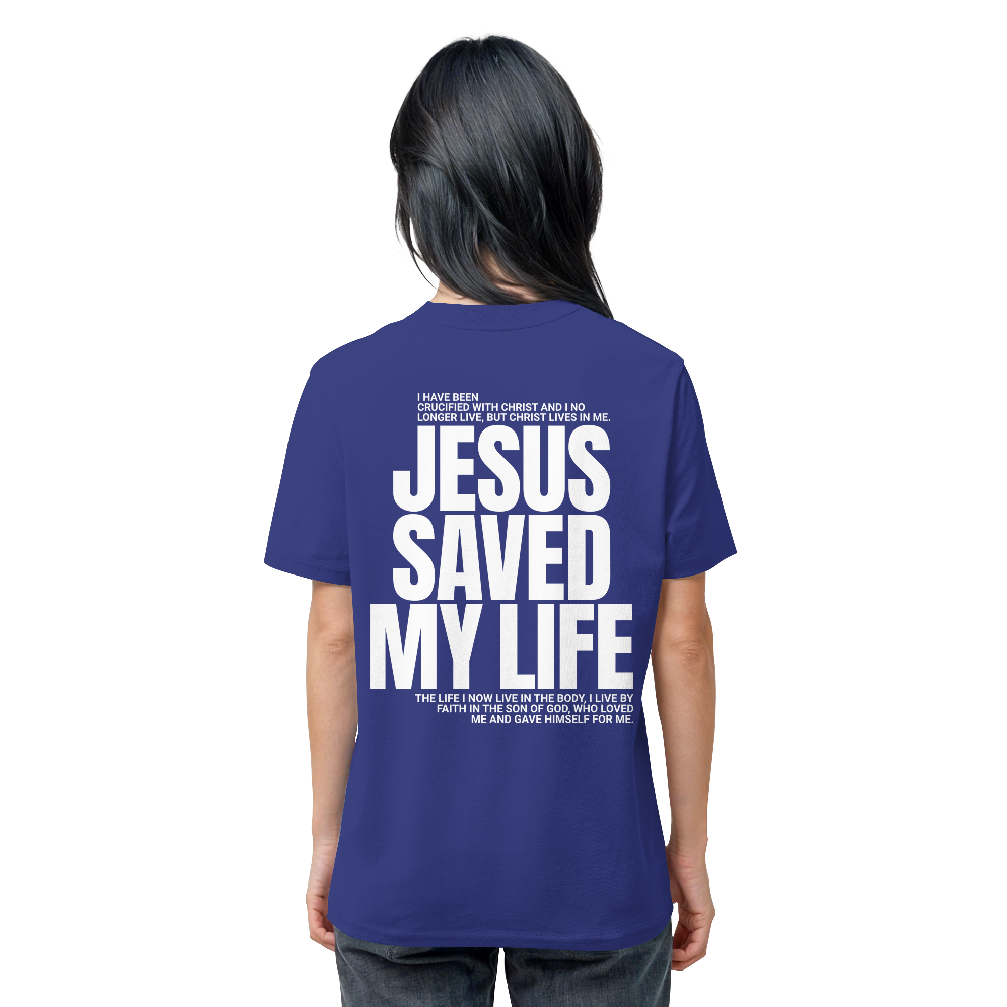 JESUS SAVED MY LIFE - T-Shirt Bio Baumwolle