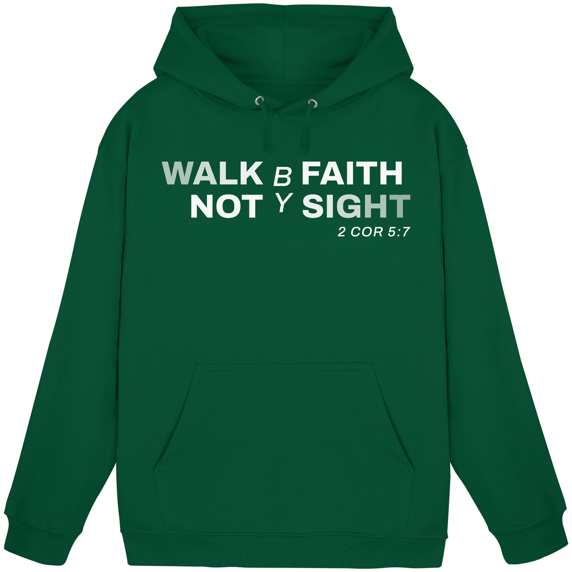 WALK BY FAITH - Basic Unisex Hoodie