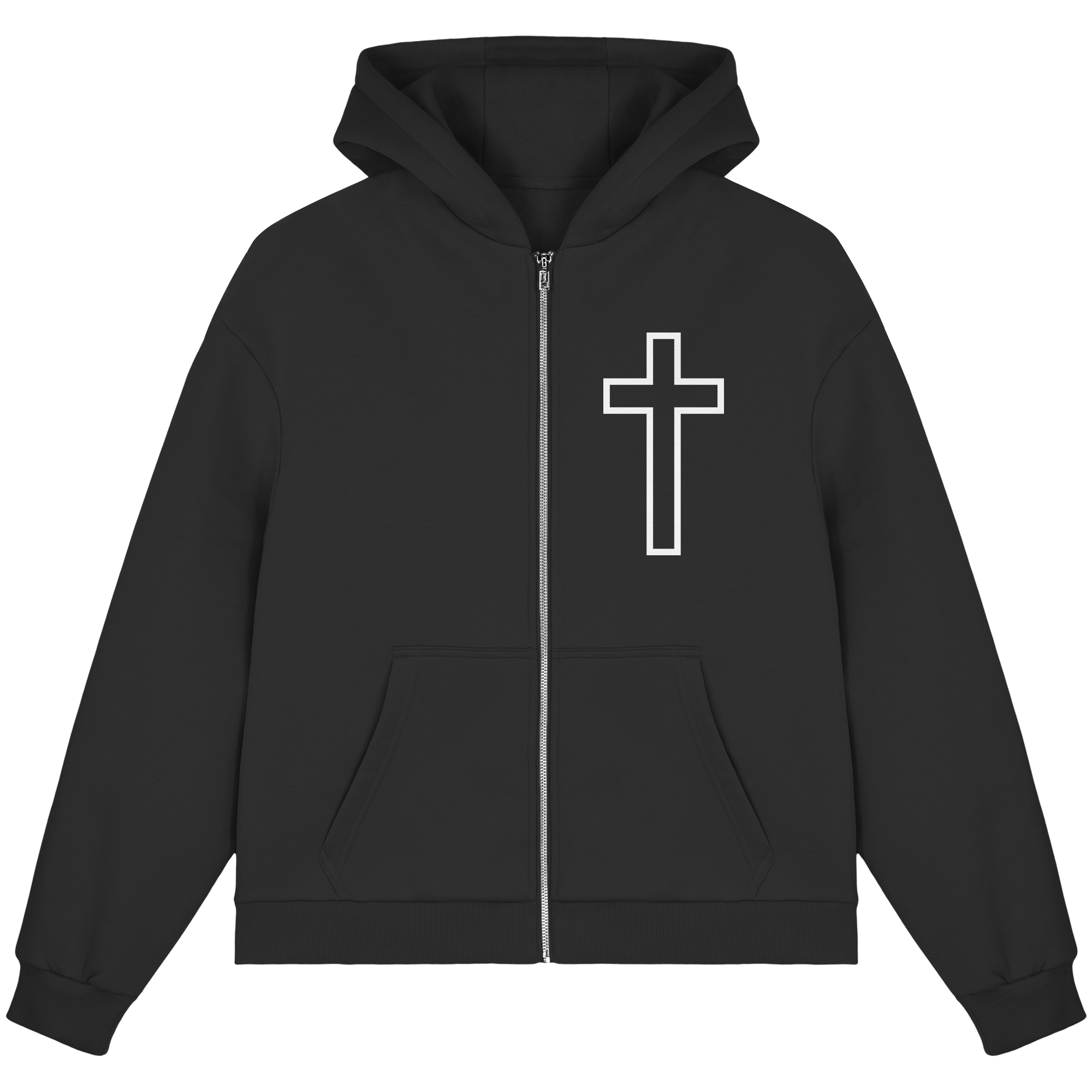 JESUS SAVED MY LIFE - Fluffy Boxcut Zipper