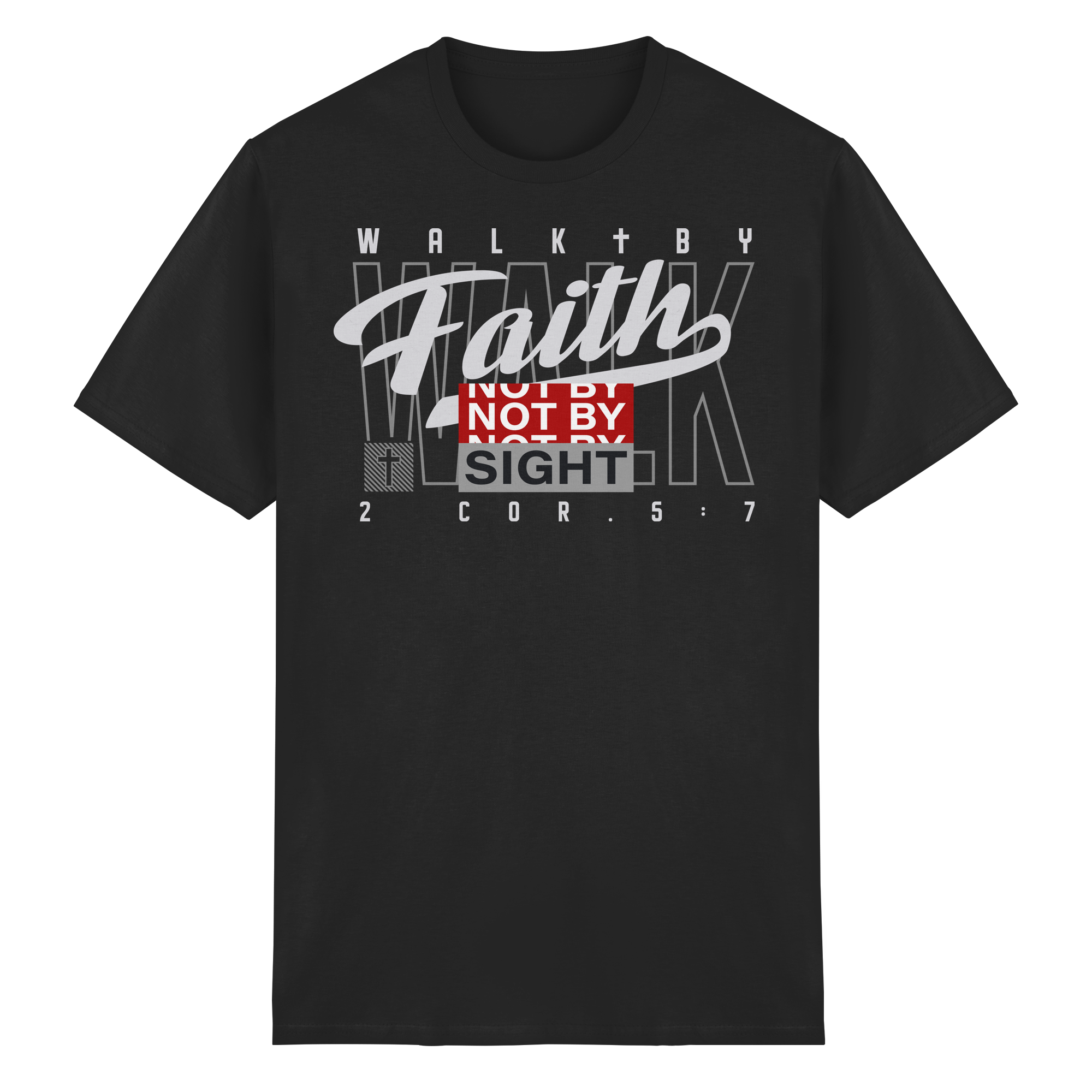 WALK BY FAITH - Heavy Cotton T-Shirt