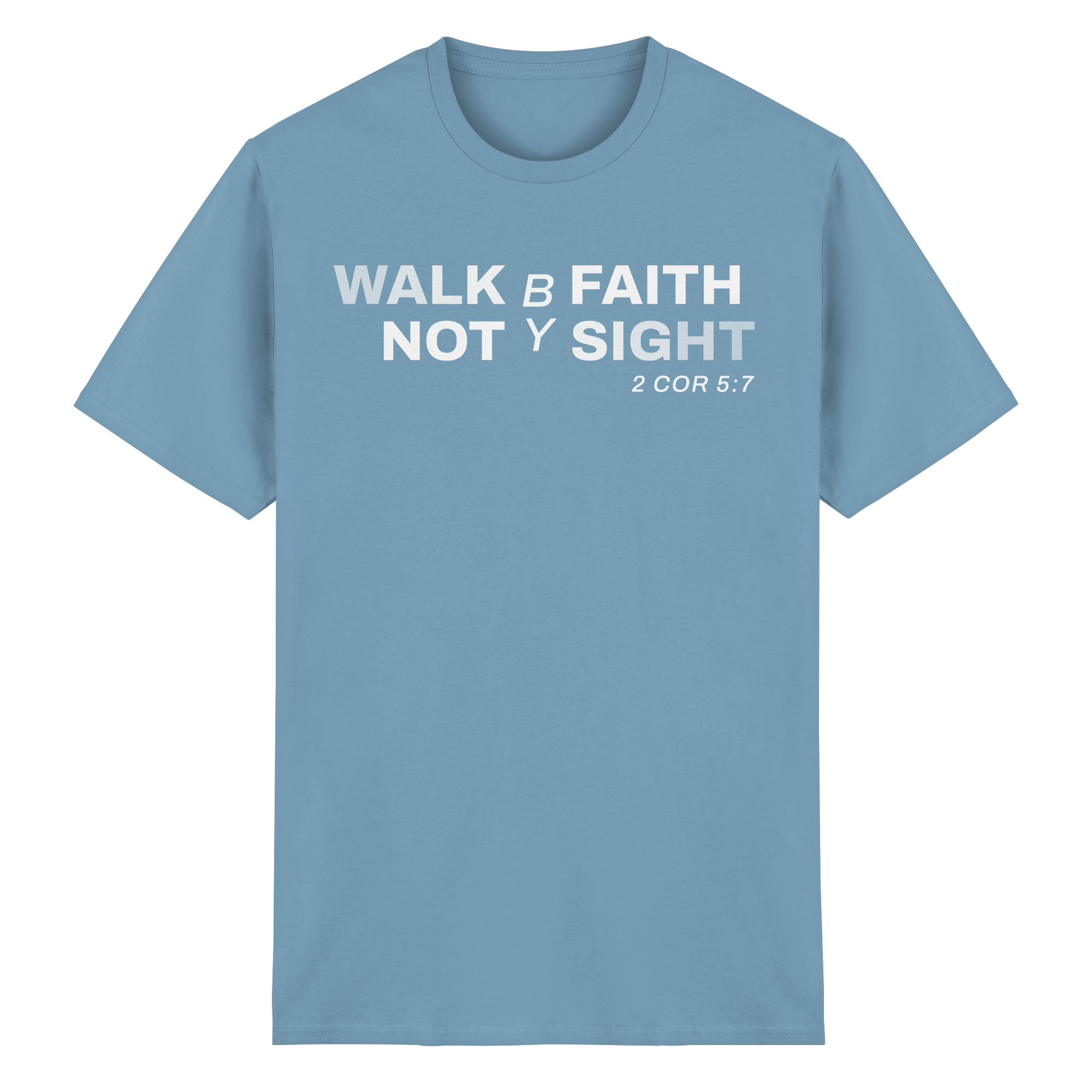 WALK BY FAITH - Heavy Cotton T-Shirt