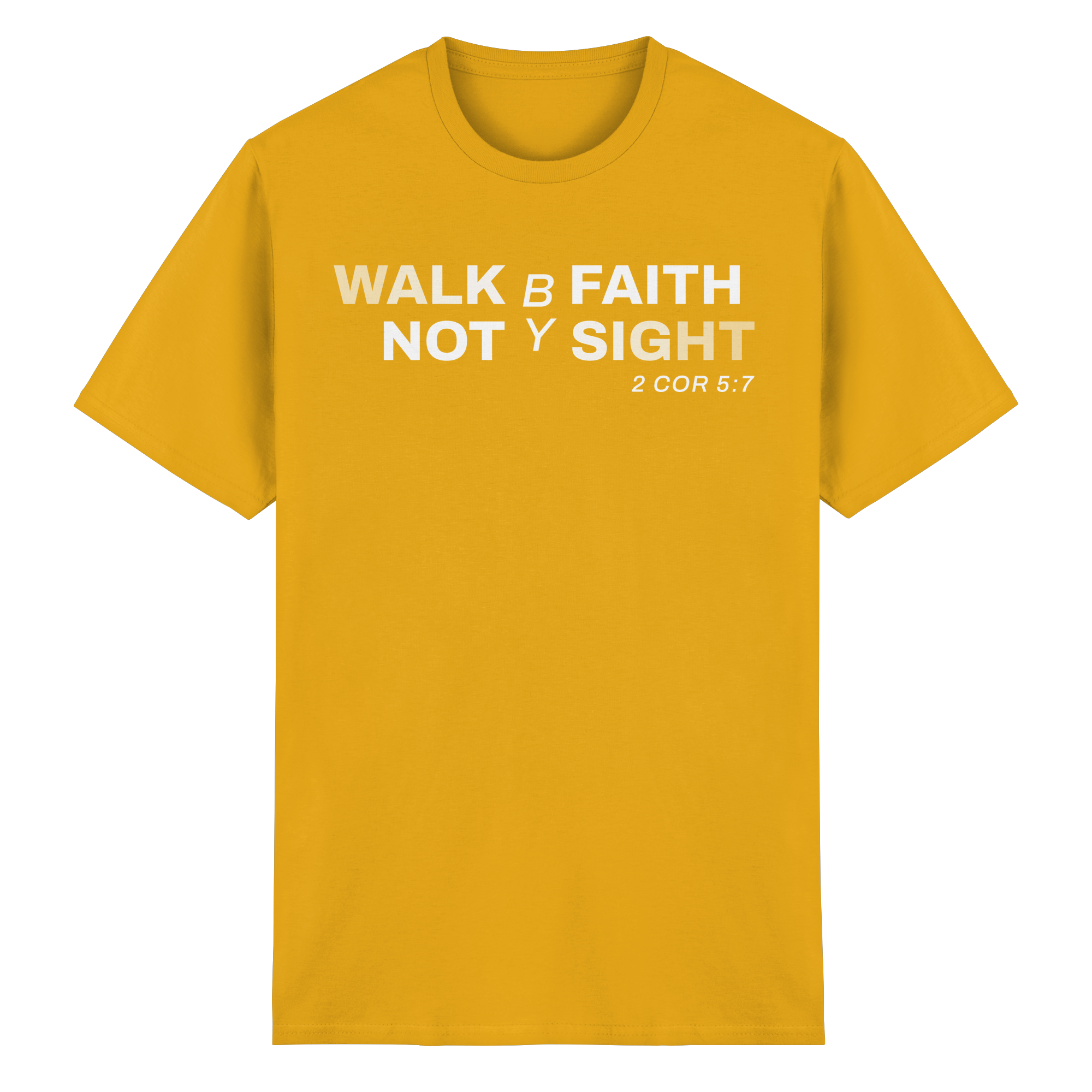 WALK BY FAITH - Heavy Cotton T-Shirt