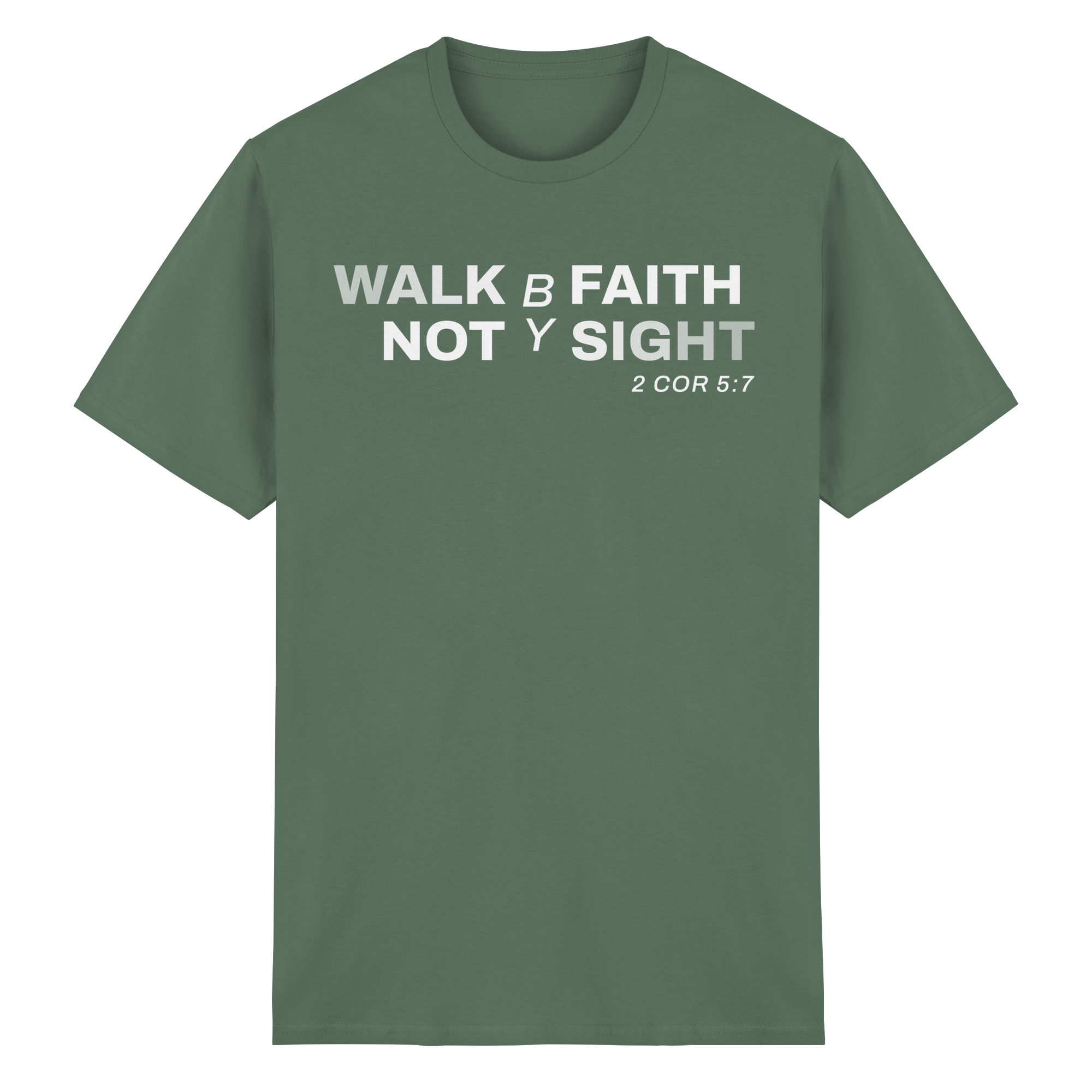 WALK BY FAITH - Heavy Cotton T-Shirt