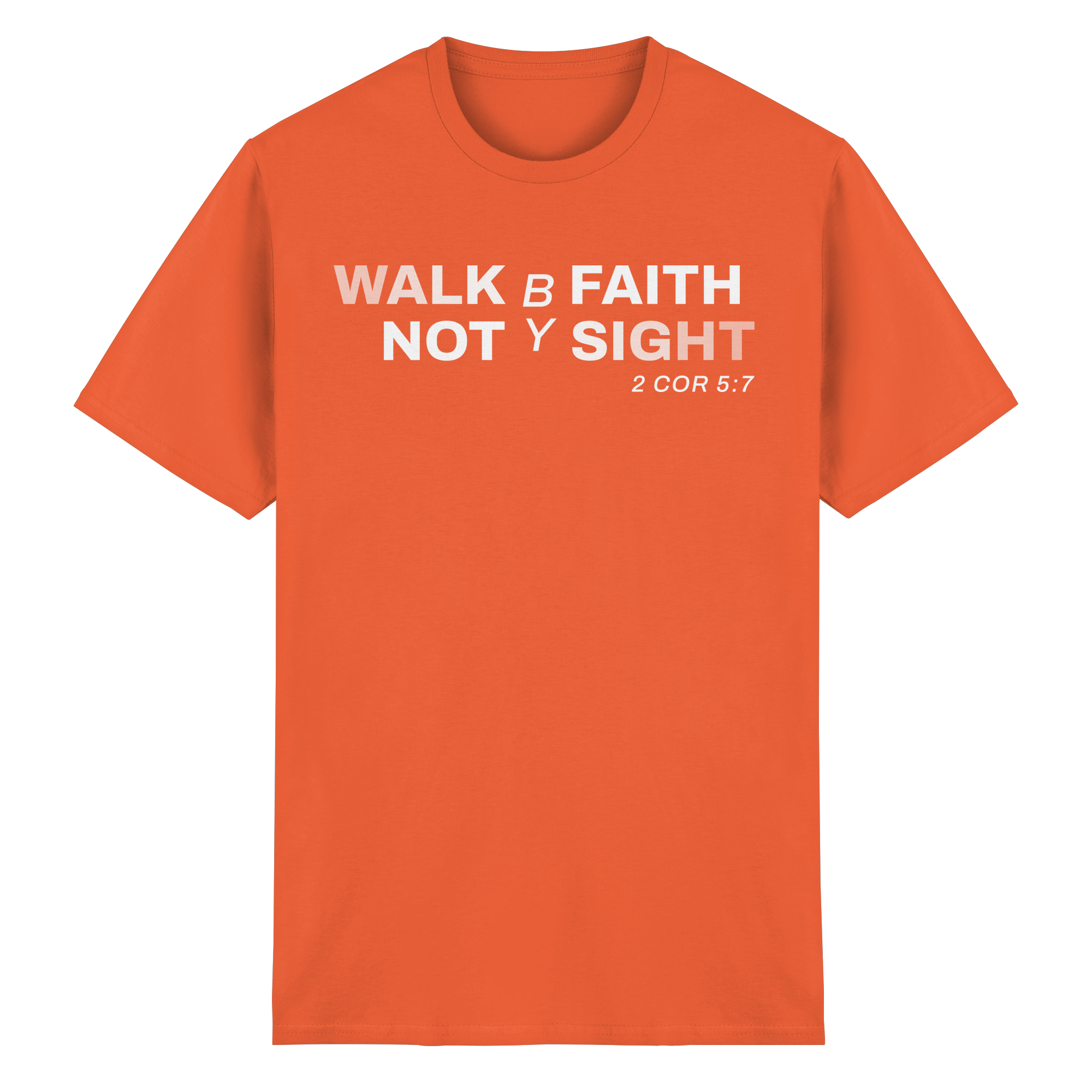 WALK BY FAITH - Heavy Cotton T-Shirt
