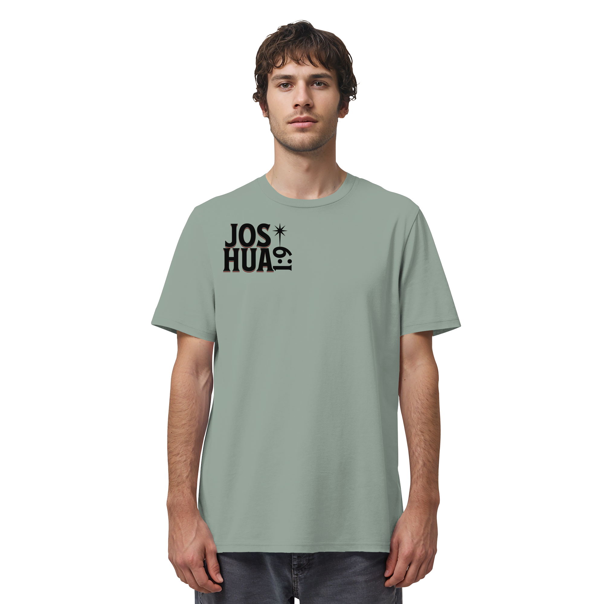 BE STRONG AND COURAGEOUS LION - T-Shirt Bio Baumwolle