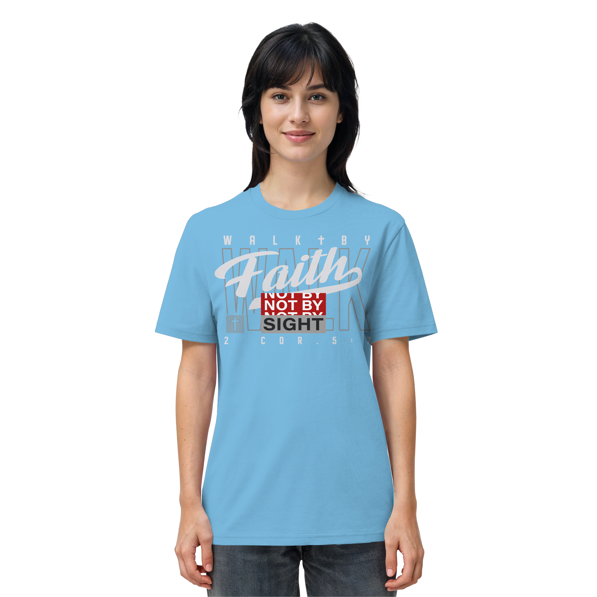 WALK BY FAITH - T-Shirt Bio Baumwolle