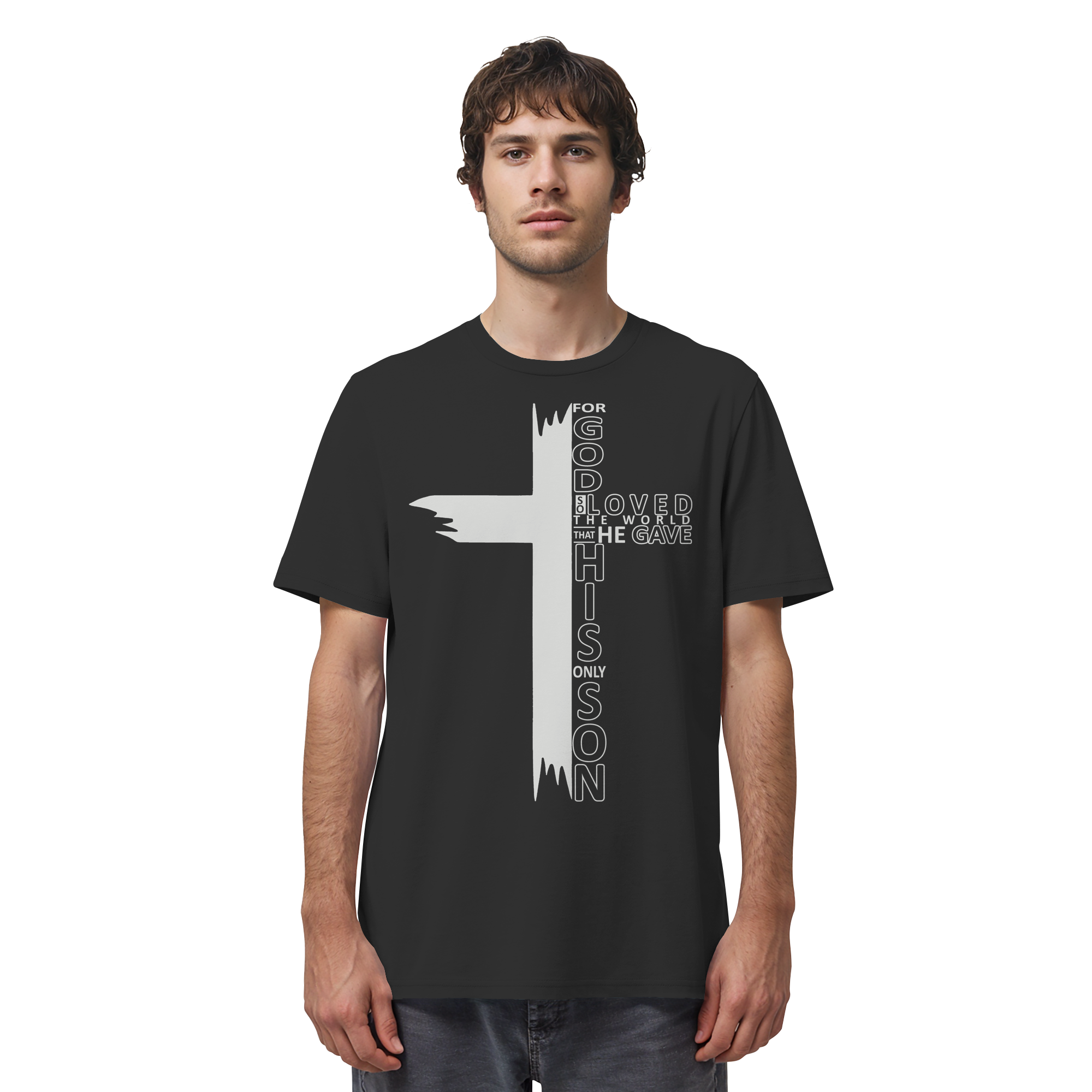 JESUS SAVED MY LIFE - T-Shirt Bio Baumwolle